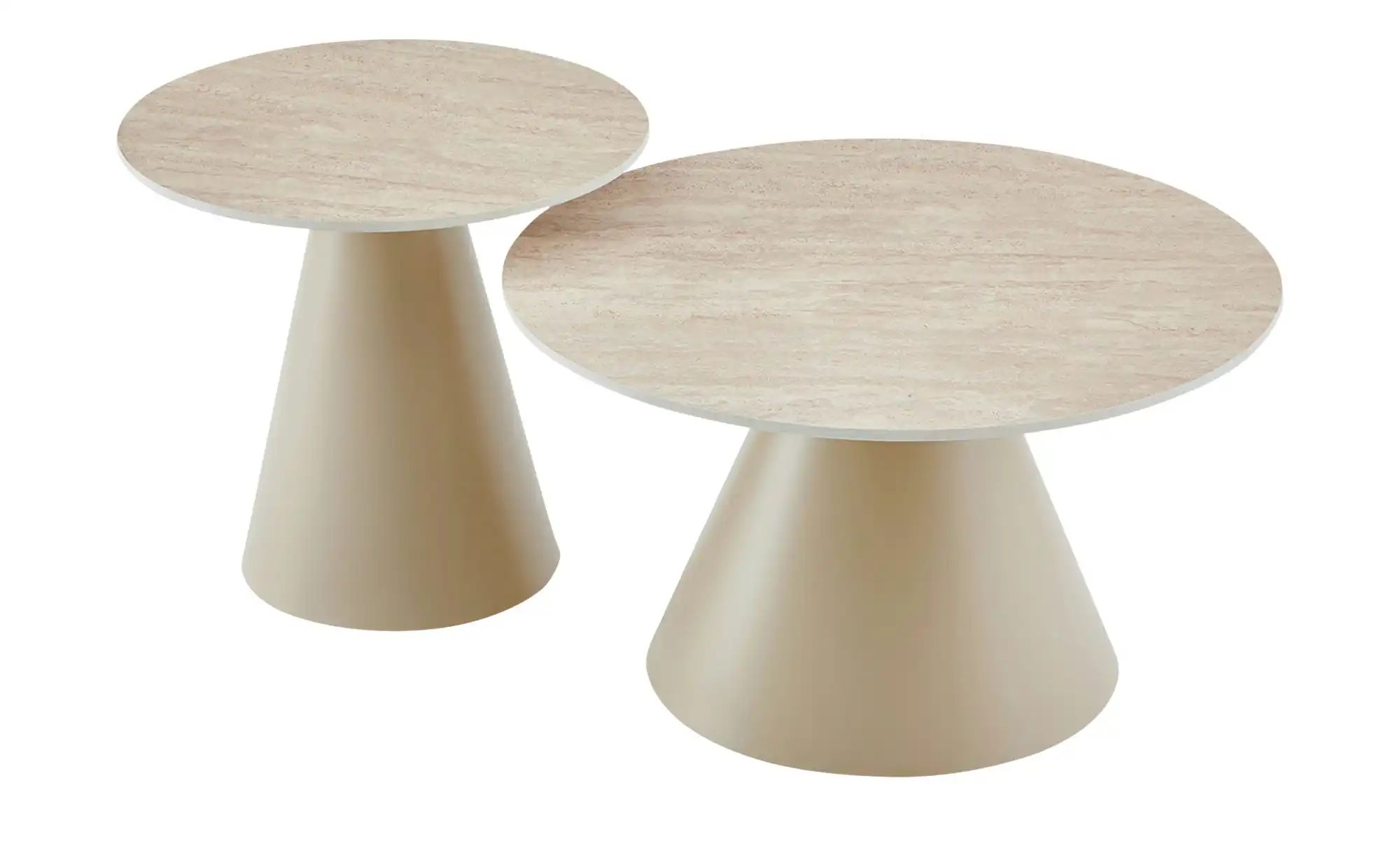 Couchtisch 2er Set  Tronchetto ¦ beige ¦ Maße (cm): H: 41  Ø: 70 Tische > C günstig online kaufen