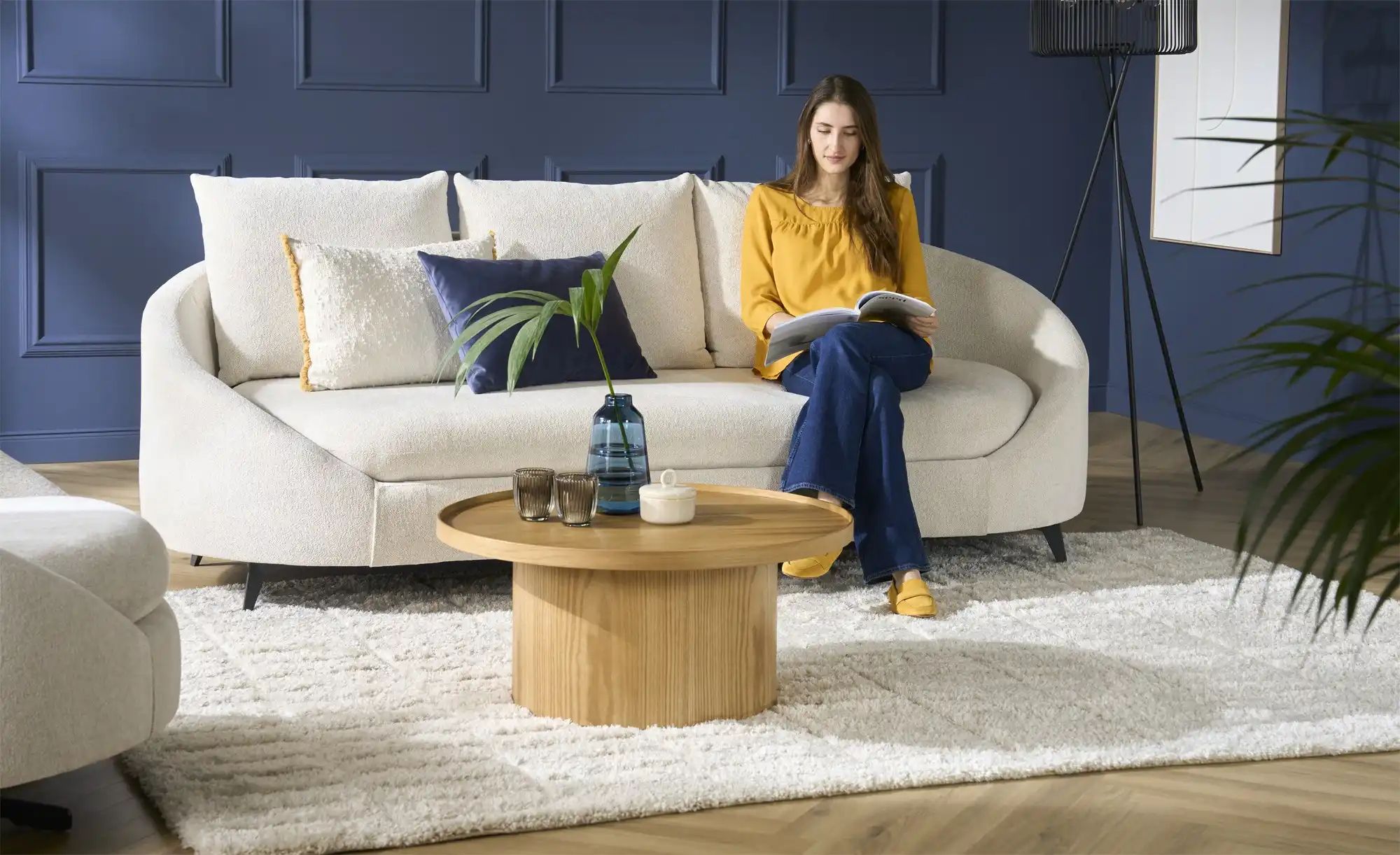 Couchtisch  Fisolo ¦ holzfarben ¦ Maße (cm): H: 35  Ø: 80 Tische > Couchtis günstig online kaufen