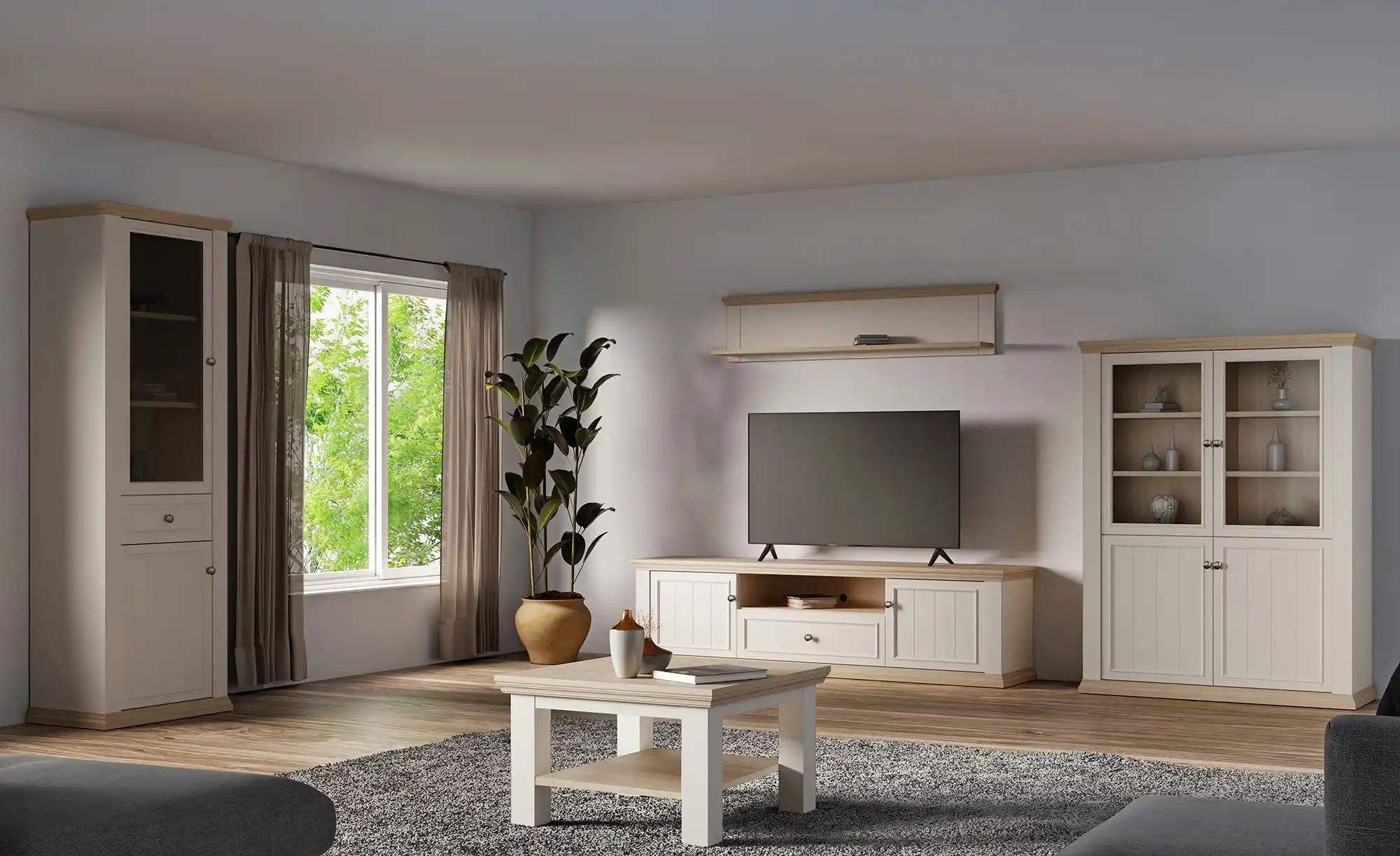 Couchtisch  Countryside ¦ weiß ¦ Maße (cm): B: 70 H: 43,6 Tische > Couchtis günstig online kaufen