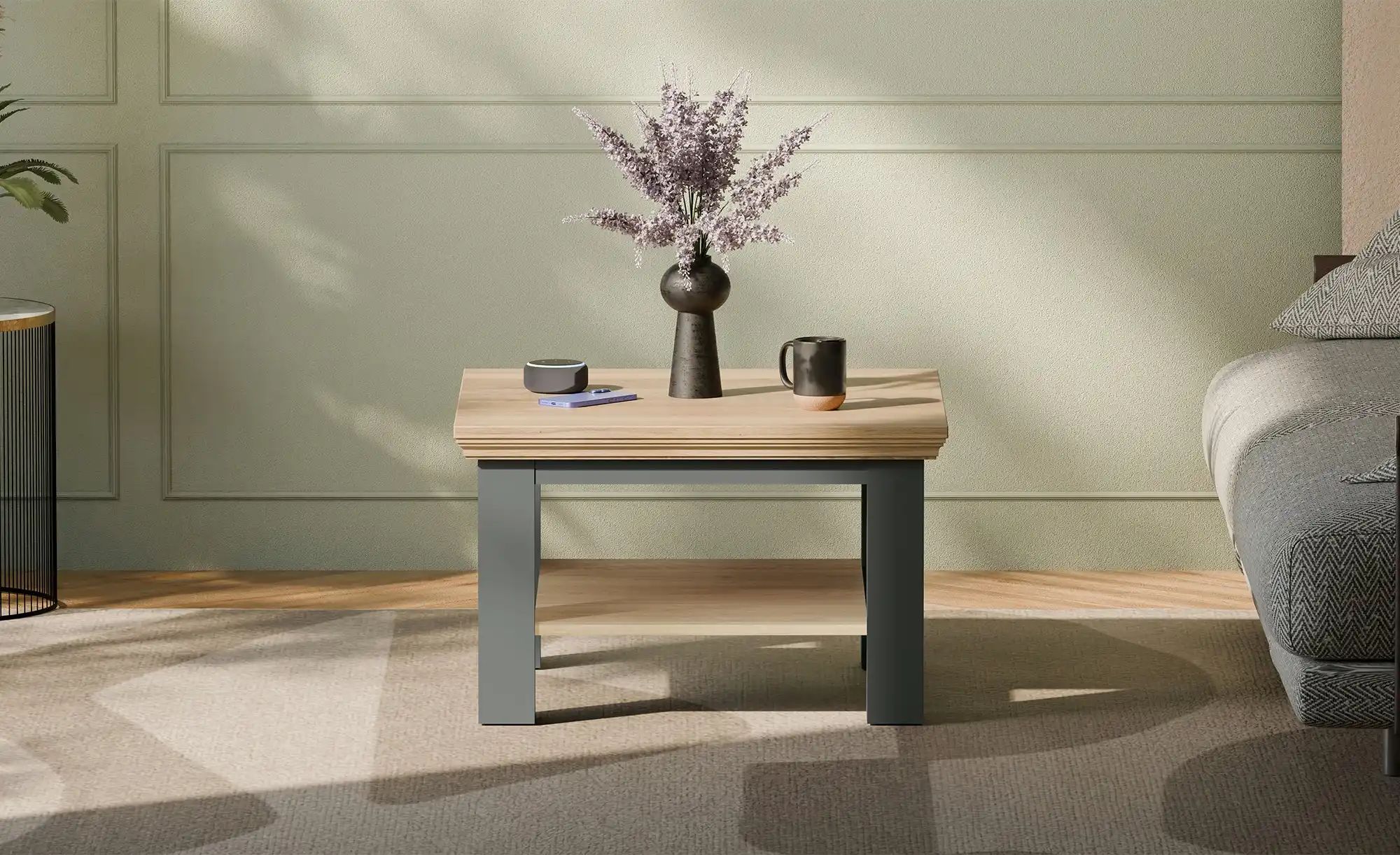 Couchtisch  Countryside ¦ grau ¦ Maße (cm): B: 70 H: 43,6 Tische > Couchtis günstig online kaufen