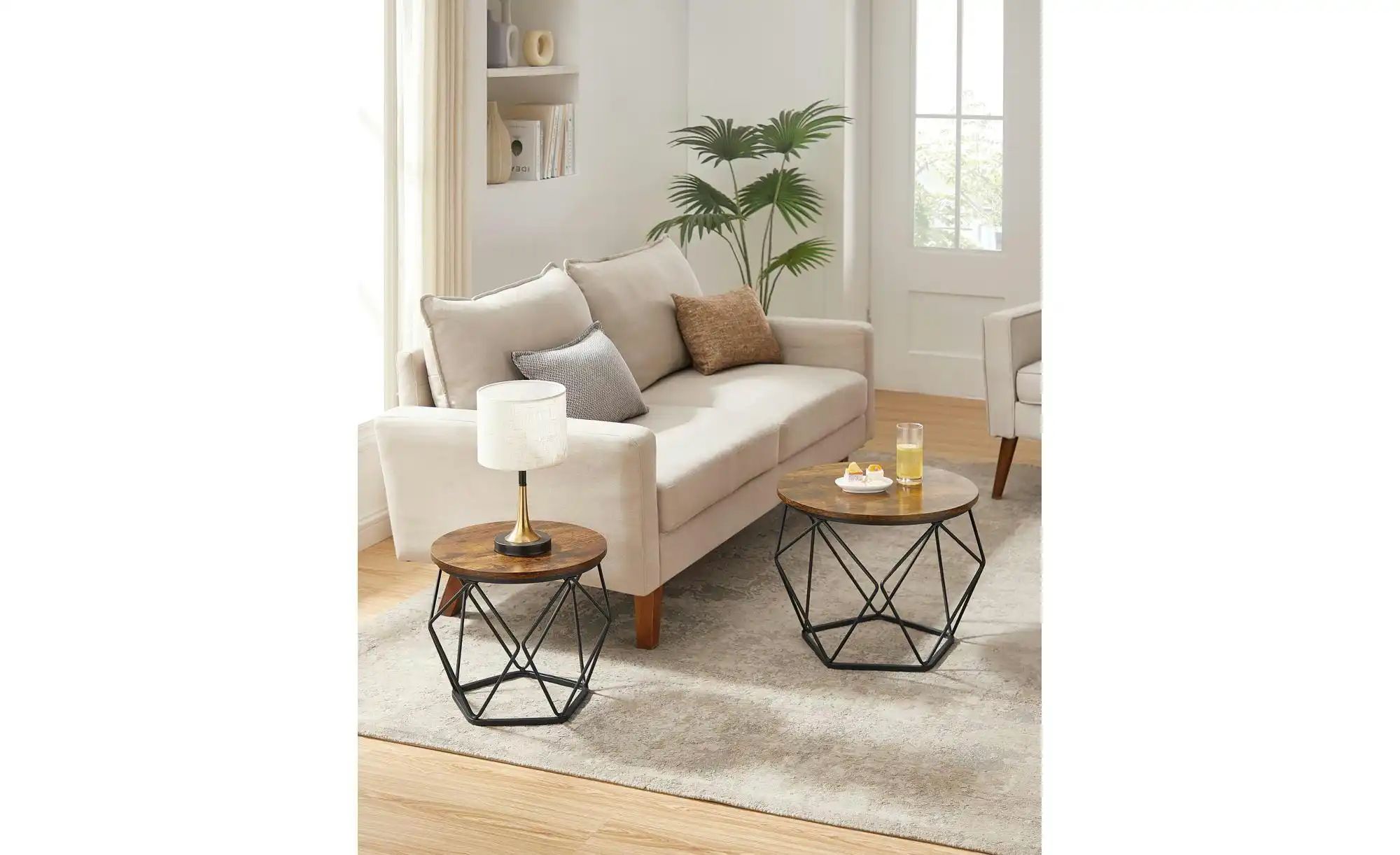 Couchtisch 2er-Set  Vignole ¦ braun ¦ Maße (cm): B: 60 H: 45 Tische > Couch günstig online kaufen