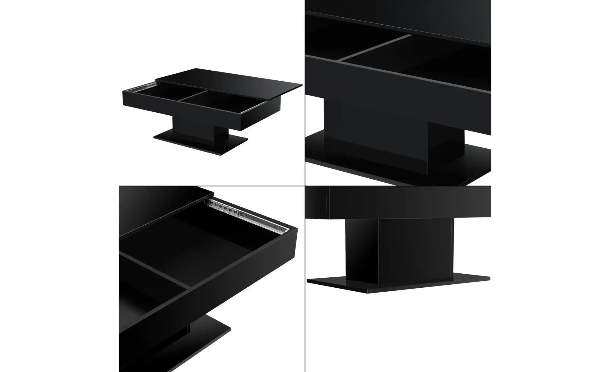 Couchtisch  Michele ¦ schwarz ¦ Maße (cm): B: 110 H: 40 Tische > Couchtisch günstig online kaufen