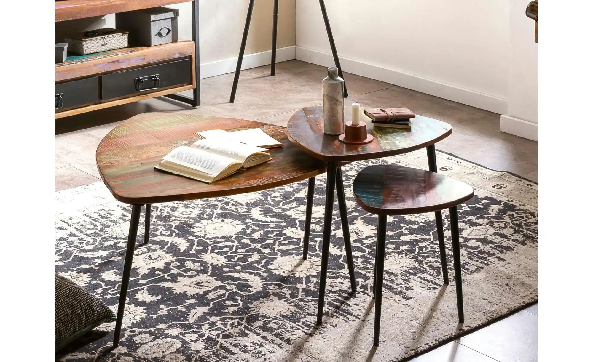 Thumbnail - Couchtisch Riverboat ¦ mehrfarbig ¦ Maße (cm): B: 50 H: 49 Tische > Couchtische > Couchtisch Massivholz - Höffner