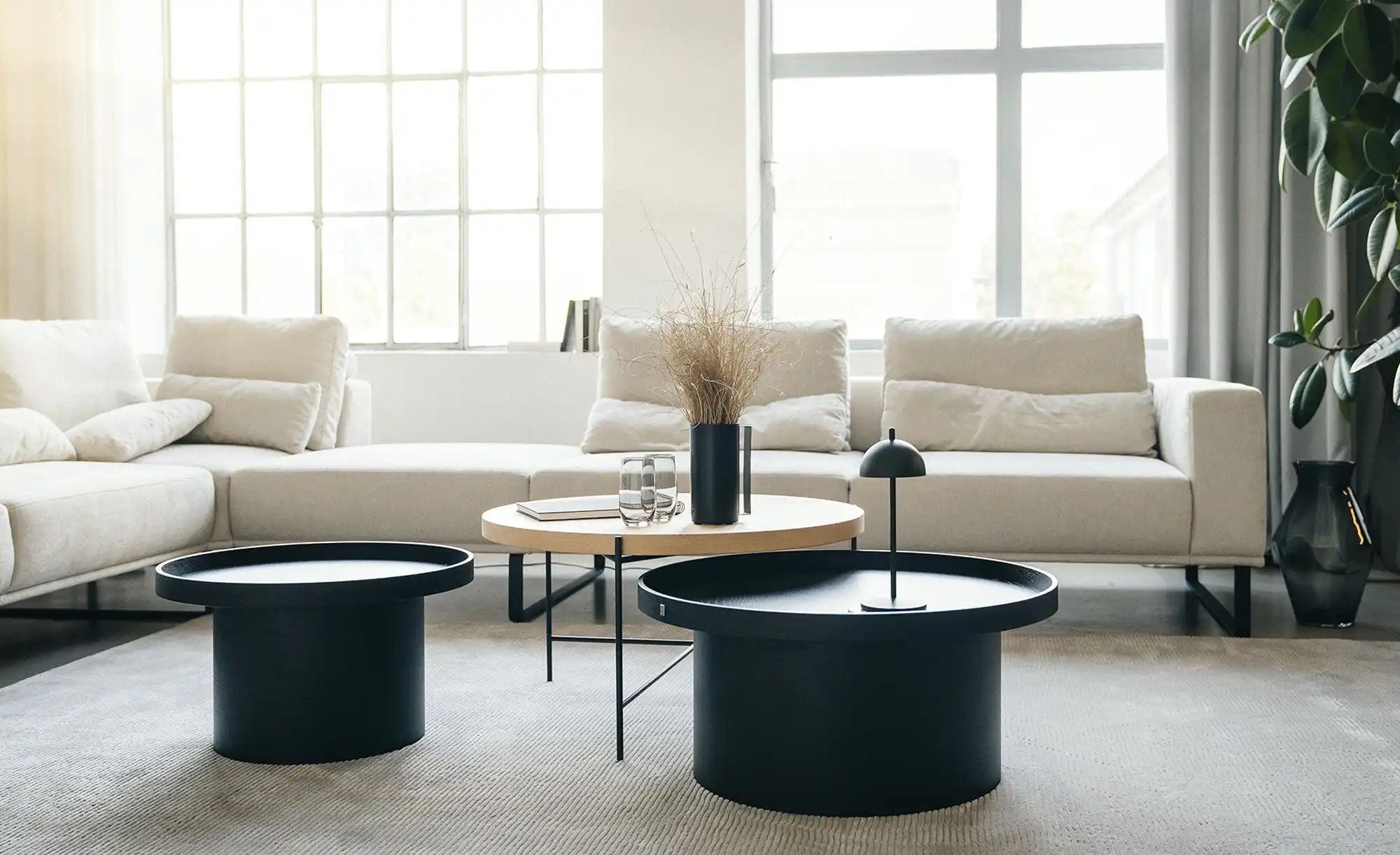 Musterring Couchtisch  JustB! ¦ schwarz ¦ Maße (cm): H: 36  Ø: 60 Tische > günstig online kaufen