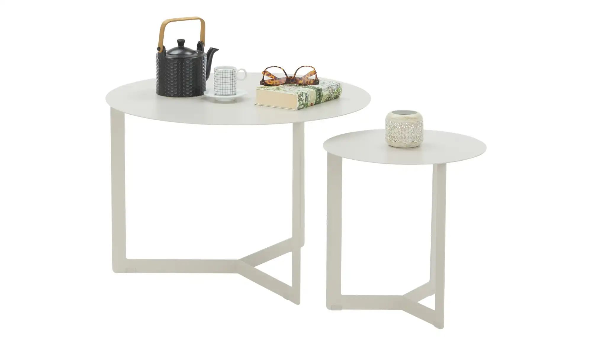Love it Couchtisch 2er-Set  Palmaria ¦ beige ¦ Maße (cm): H: 45  Ø: 65 Tisc günstig online kaufen
