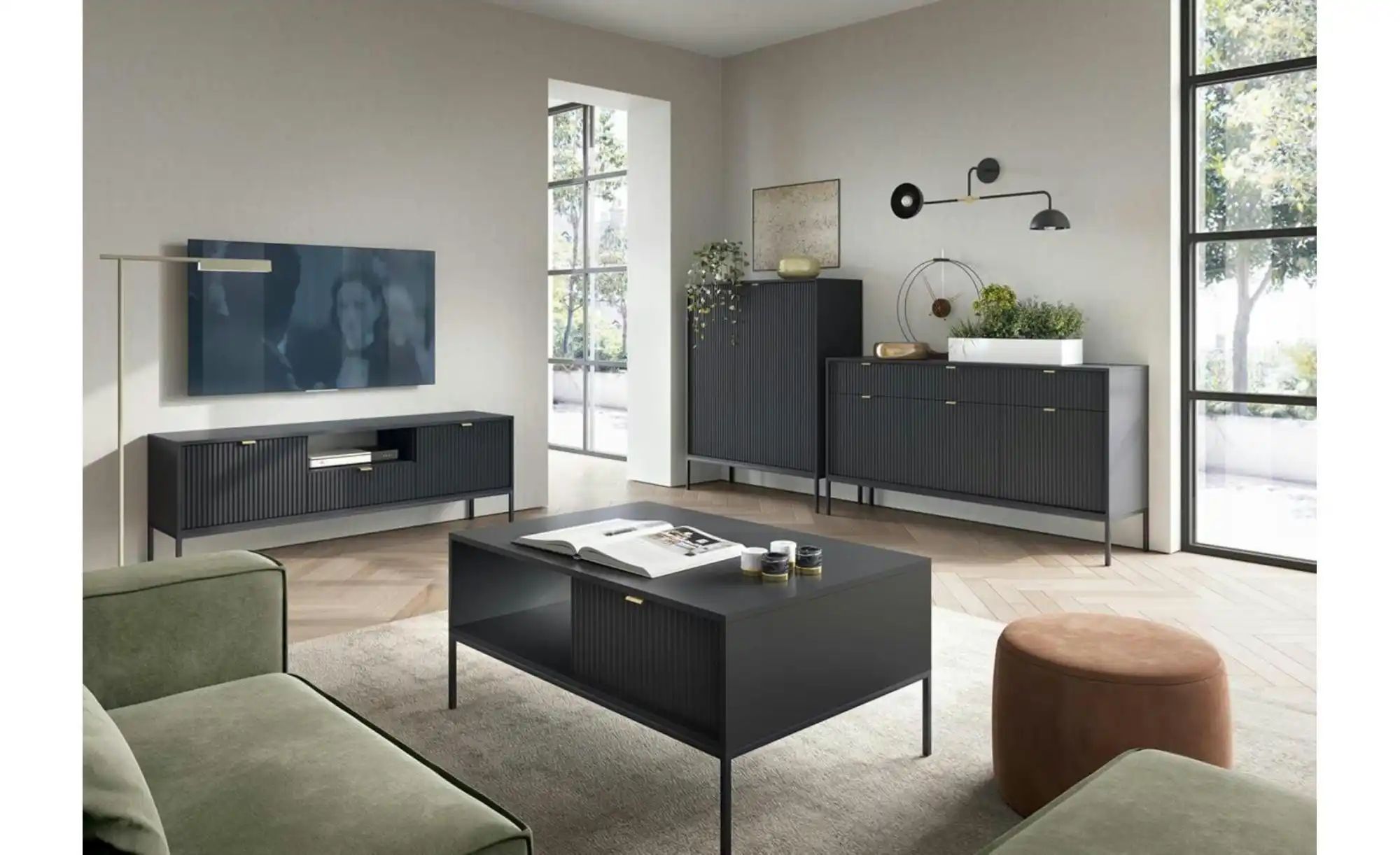 Thumbnail - Couchtisch Nova ¦ schwarz ¦ Maße (cm): B: 104 H: 46 Tische > Couchtische > Couchtische rechteckig - Höffner