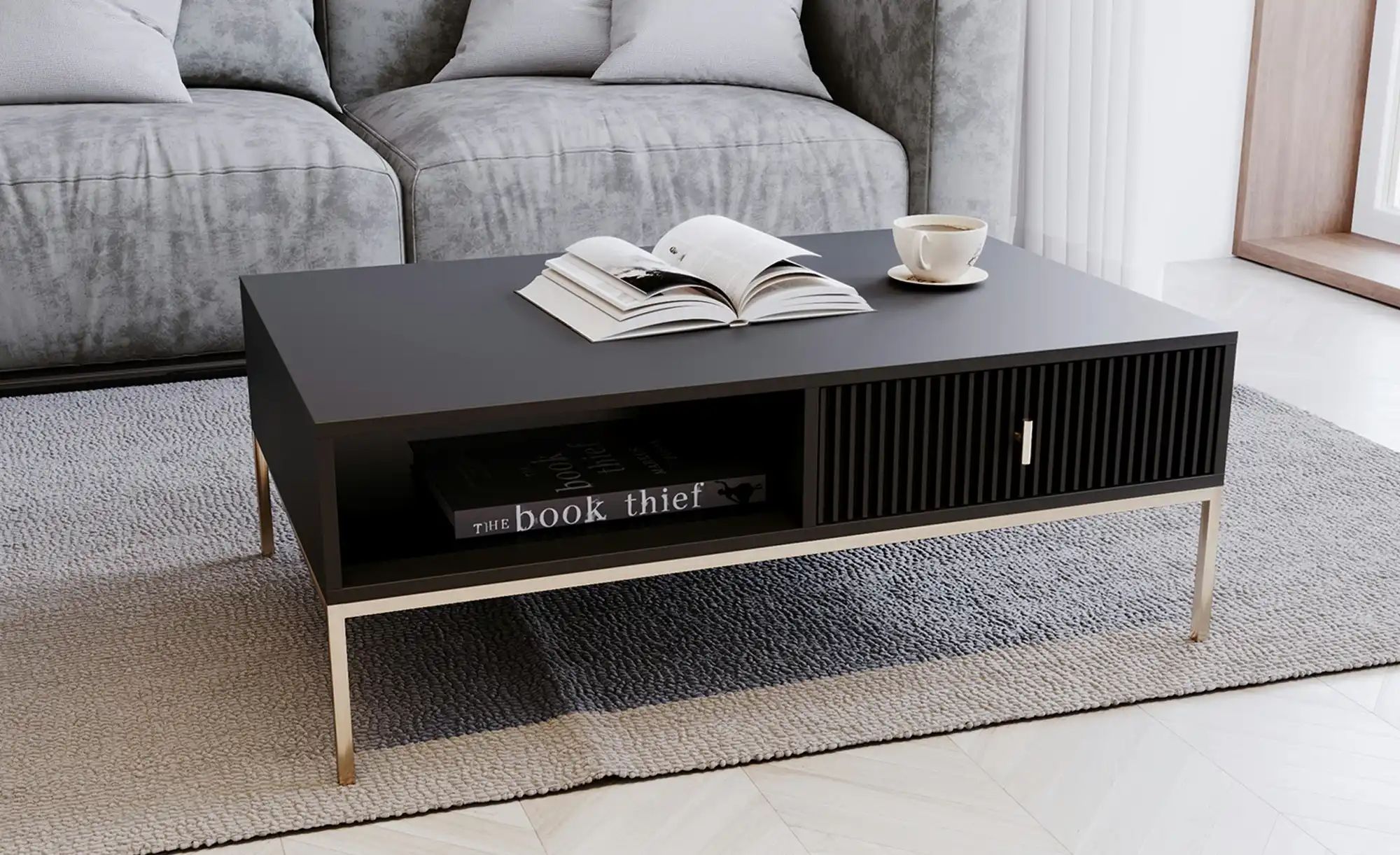 Couchtisch  Maglione ¦ schwarz ¦ Maße (cm): B: 68 H: 39,9 Tische > Couchtis günstig online kaufen