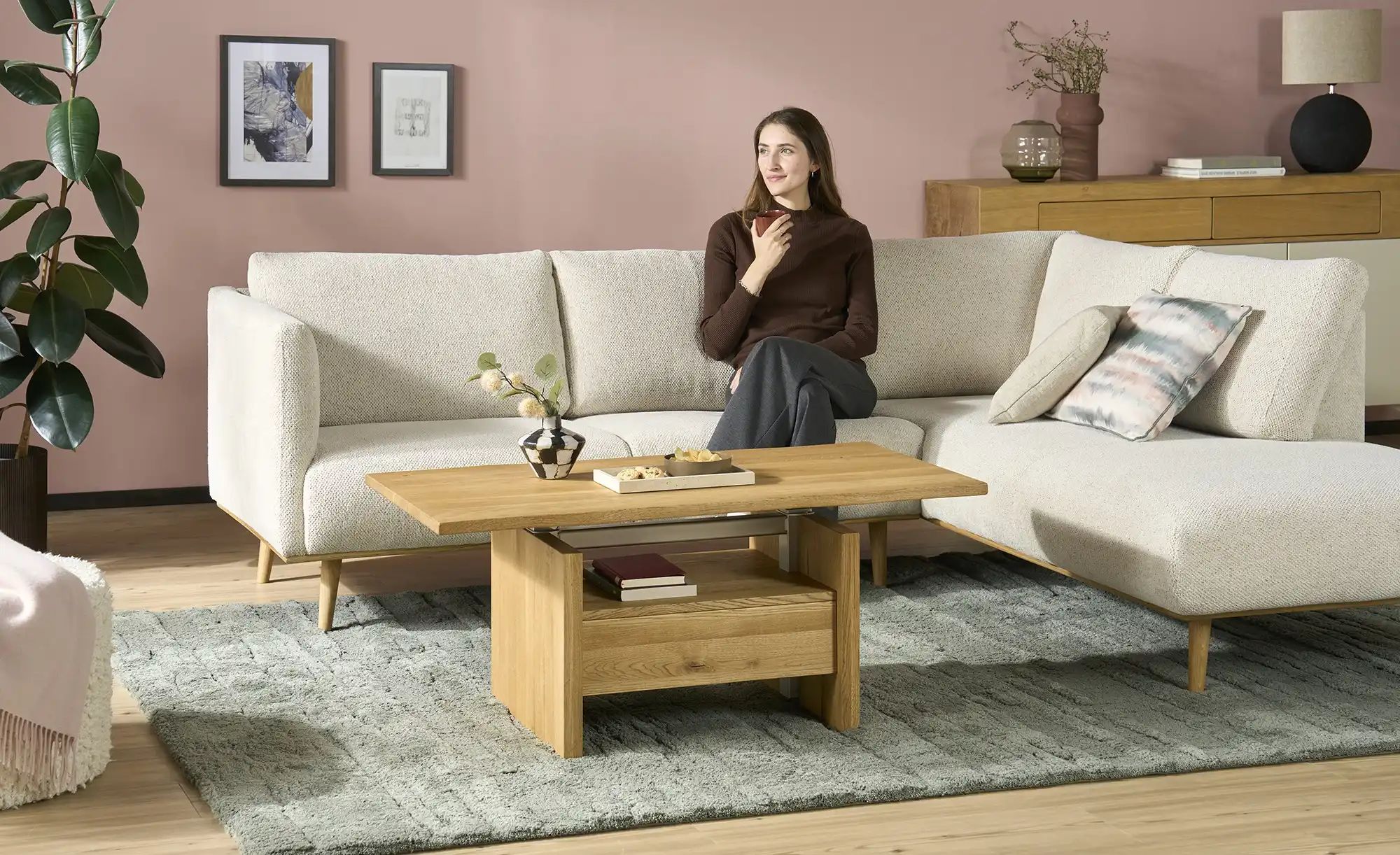 Couchtisch  Illesheim ¦ holzfarben ¦ Maße (cm): B: 60 H: 45 Tische > Coucht günstig online kaufen