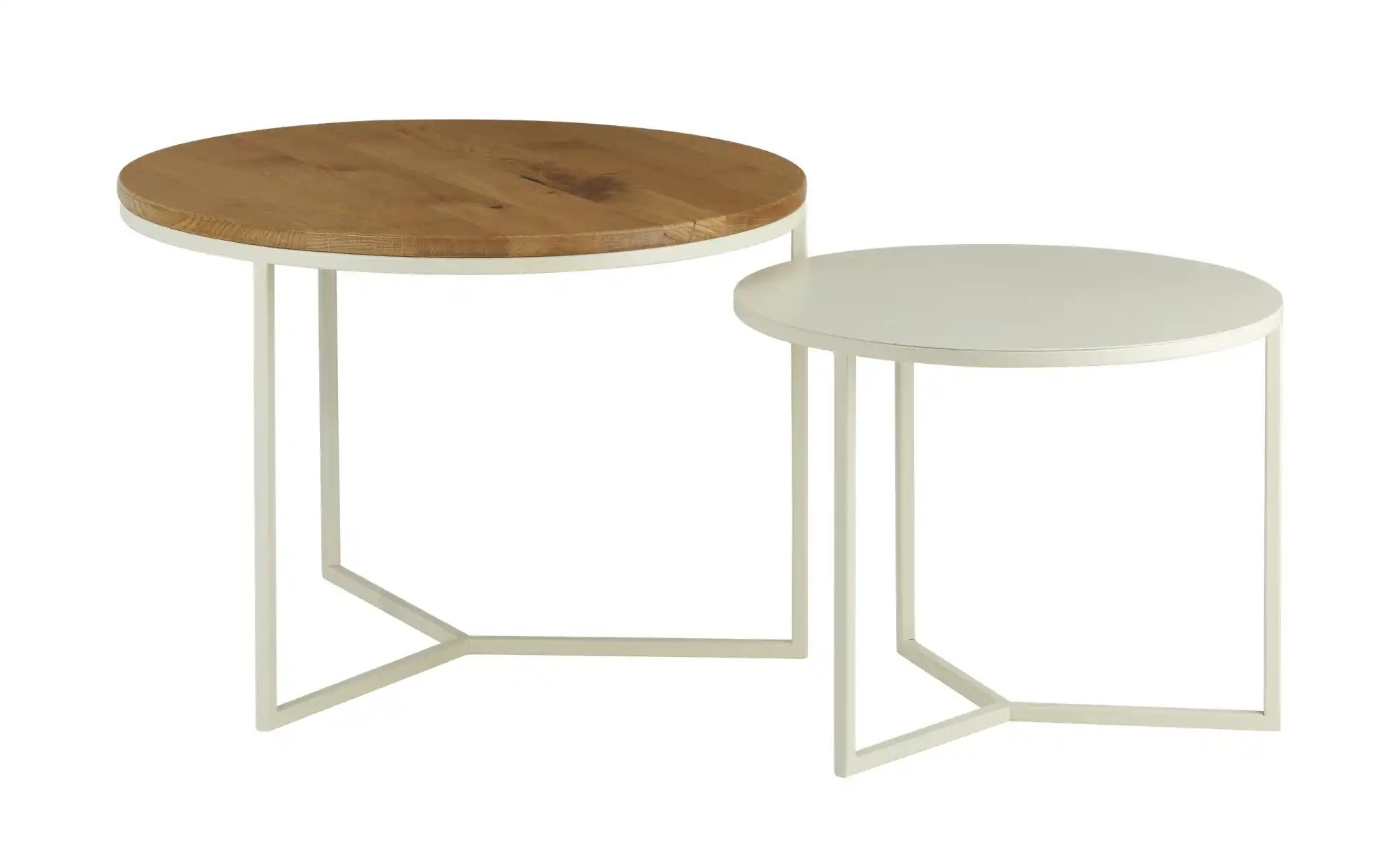 Couchtisch 2er Set  Illesheim ¦ weiß ¦ Maße (cm): H: 45  Ø: 65 Tische > Cou günstig online kaufen