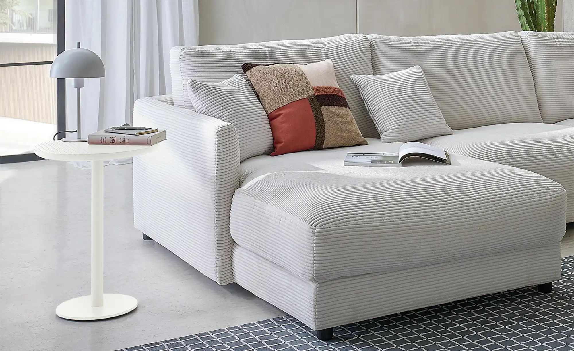 SCHÖNER WOHNEN Kollektion Couchtisch  Henri ¦ weiß ¦ Maße (cm): H: 55  Ø: 4 günstig online kaufen