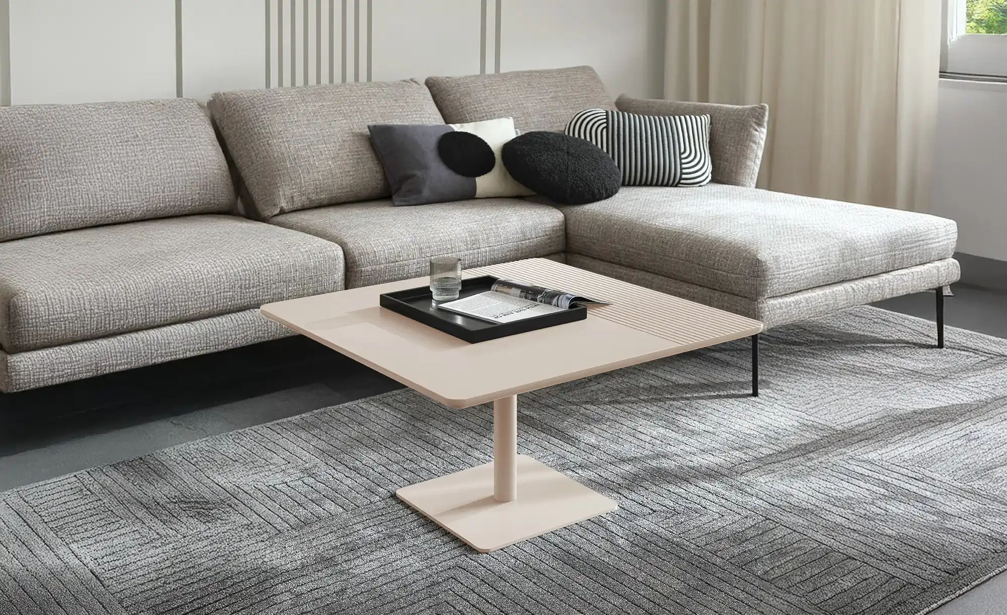 SCHÖNER WOHNEN Kollektion Couchtisch  Henri ¦ grau ¦ Maße (cm): B: 80 H: 45 günstig online kaufen