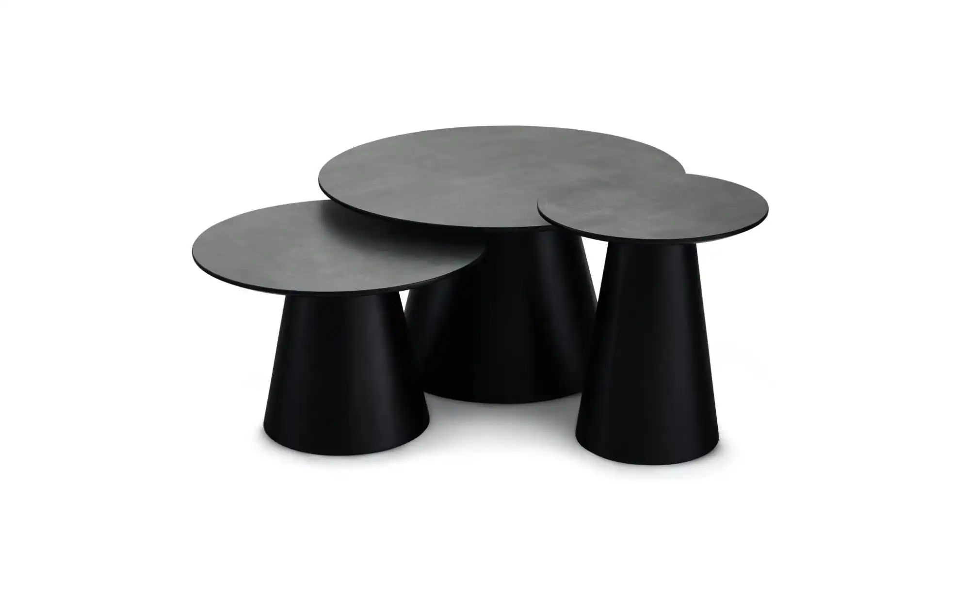Furnhouse Couchtisch  Tango ¦ schwarz ¦ Maße (cm): B: 80 H: 45  Ø: 80 Tisch günstig online kaufen