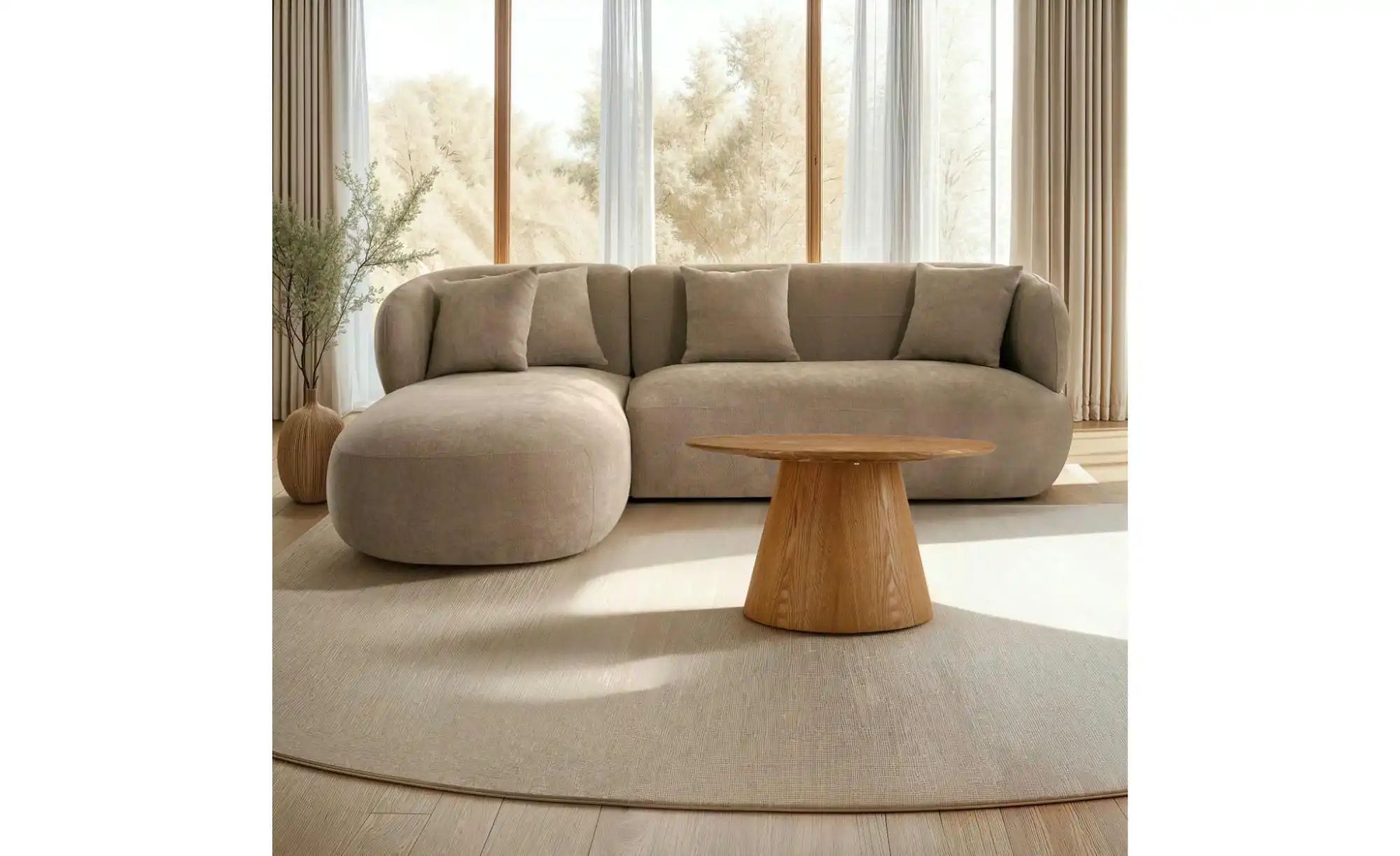 Thumbnail - Furnhouse Couchtisch Tango ¦ holzfarben ¦ Maße (cm): B: 80 H: 45 Ø: 80 Tische > Couchtische > Couchtische rund - Höffn...