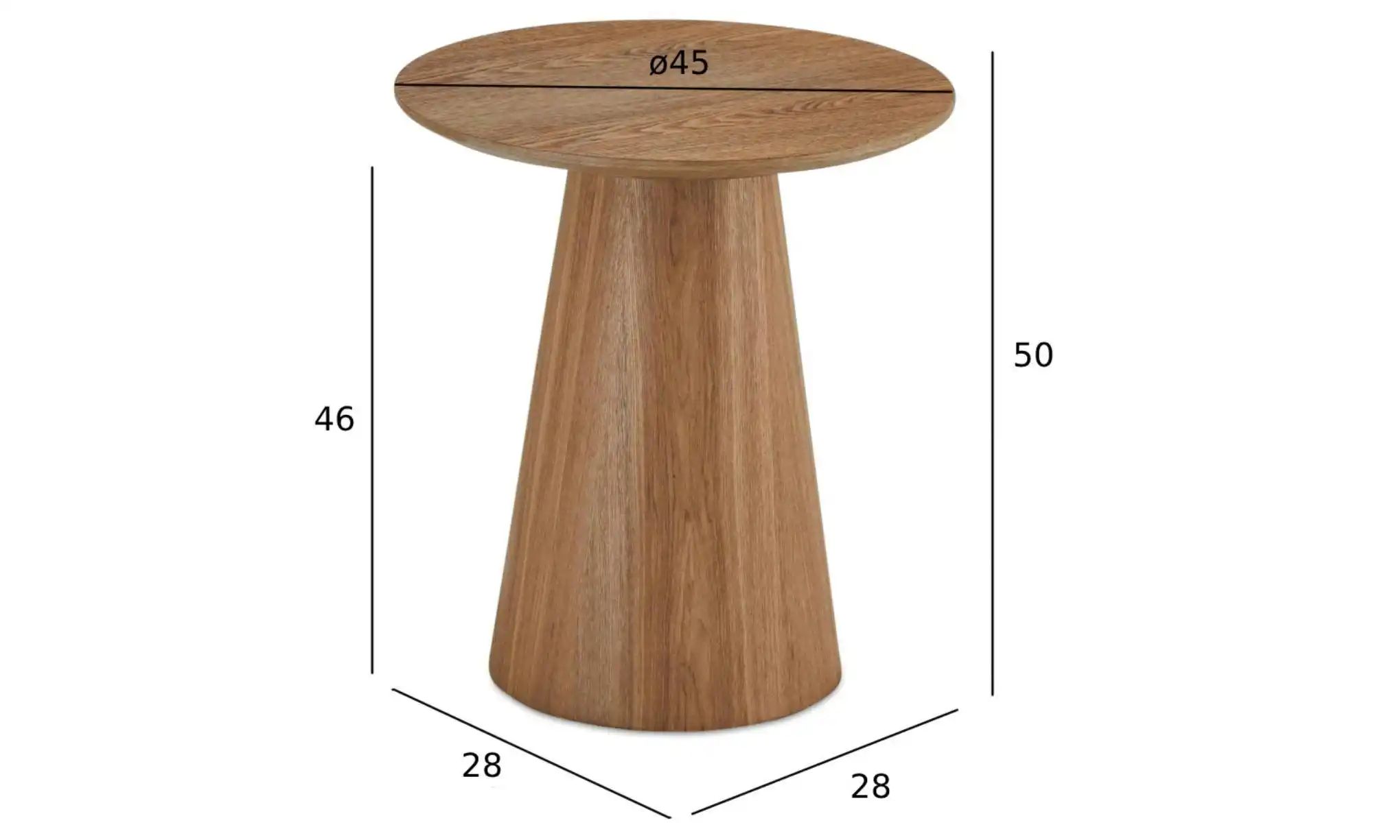 Furnhouse Couchtisch  Tango ¦ holzfarben ¦ Maße (cm): B: 45 H: 50  Ø: 45 Ti günstig online kaufen