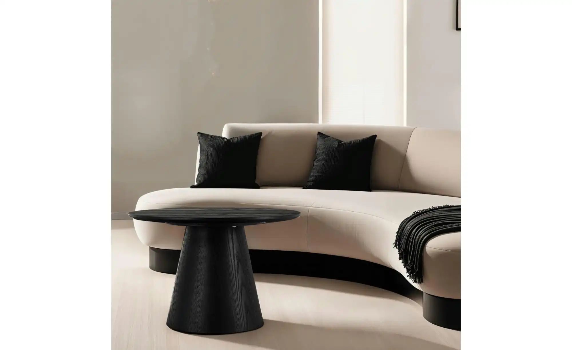 Furnhouse Couchtisch  Tango ¦ schwarz ¦ Maße (cm): B: 60 H: 40  Ø: 60 Tisch günstig online kaufen