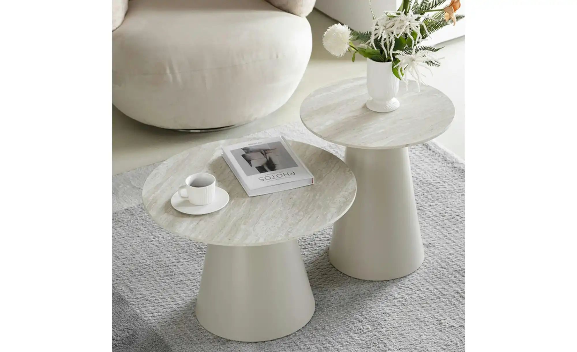 Thumbnail - Furnhouse Couchtisch Tango ¦ grau ¦ Maße (cm): H: 40 Ø: 60 Tische > Couchtische > Couchtische rund - Höffner