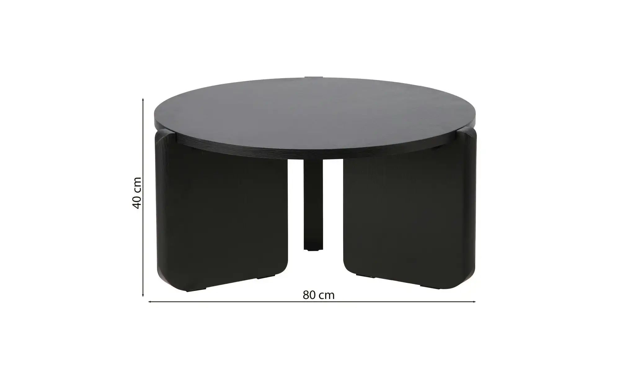 Selsey Couchtisch  Preffines ¦ holzfarben ¦ Maße (cm): B: 80 H: 40  Ø: 80 T günstig online kaufen