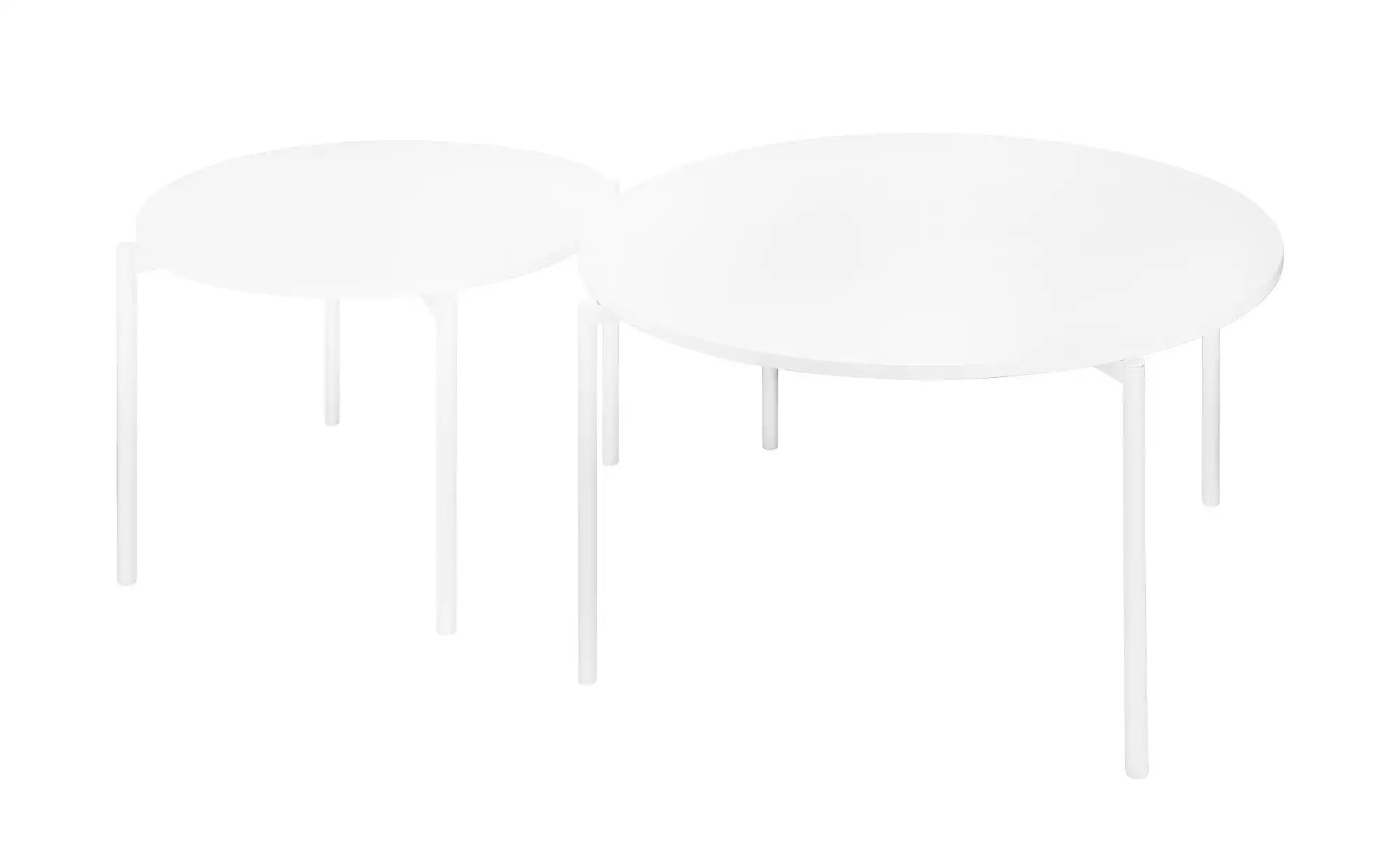 Couchtisch 2er Set Galeotto ¦ weiß ¦ Maße (cm): H: 45 Ø: 75 Tische > Couchtische > Couchtische rund - Höffner