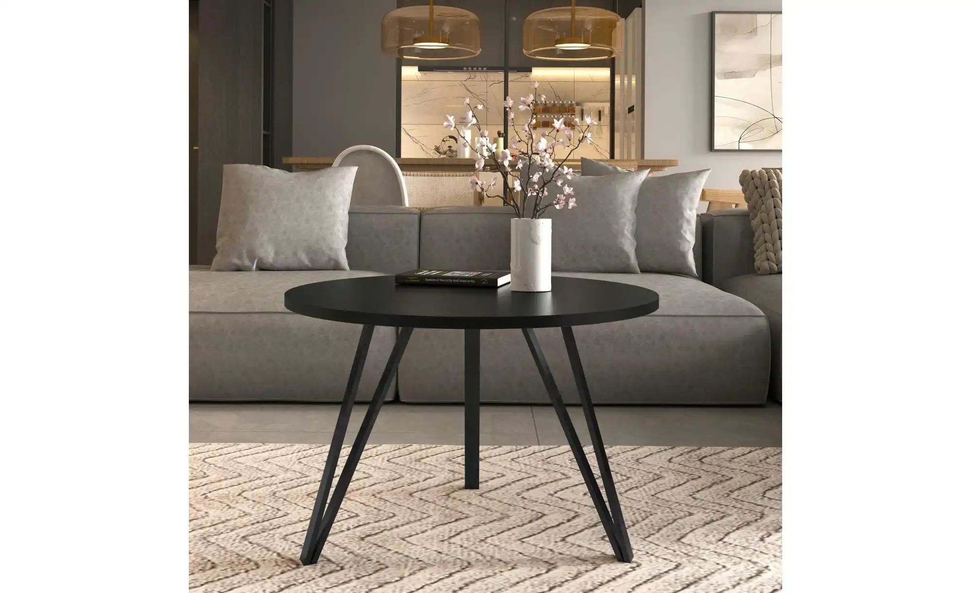 Couchtisch   ¦ schwarz ¦ Maße (cm): B: 67 H: 45  Ø: 67 Tische > Couchtische günstig online kaufen