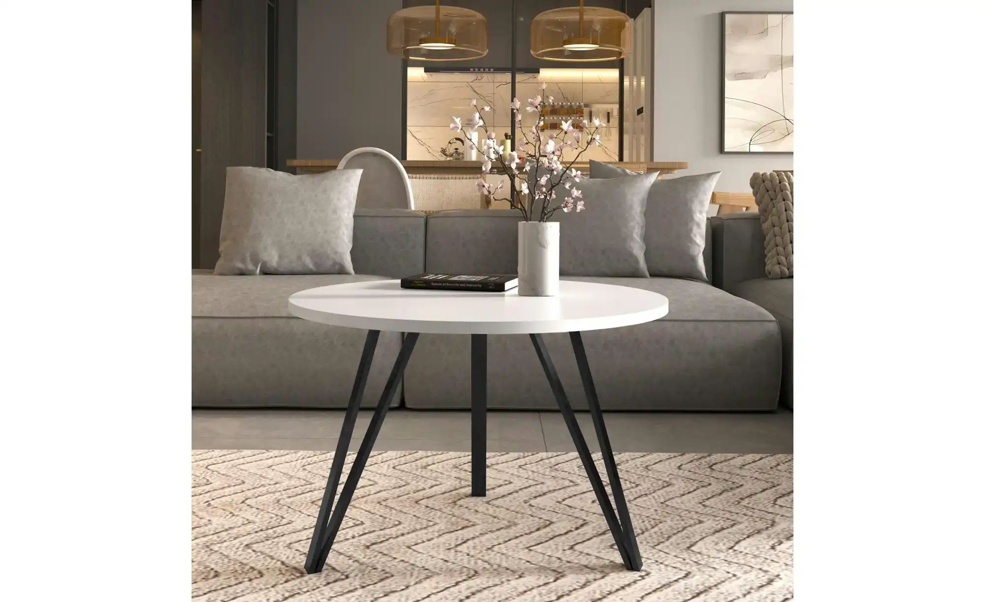 Couchtisch   ¦ weiß ¦ Maße (cm): B: 67 H: 45  Ø: 67 Tische > Couchtische > günstig online kaufen