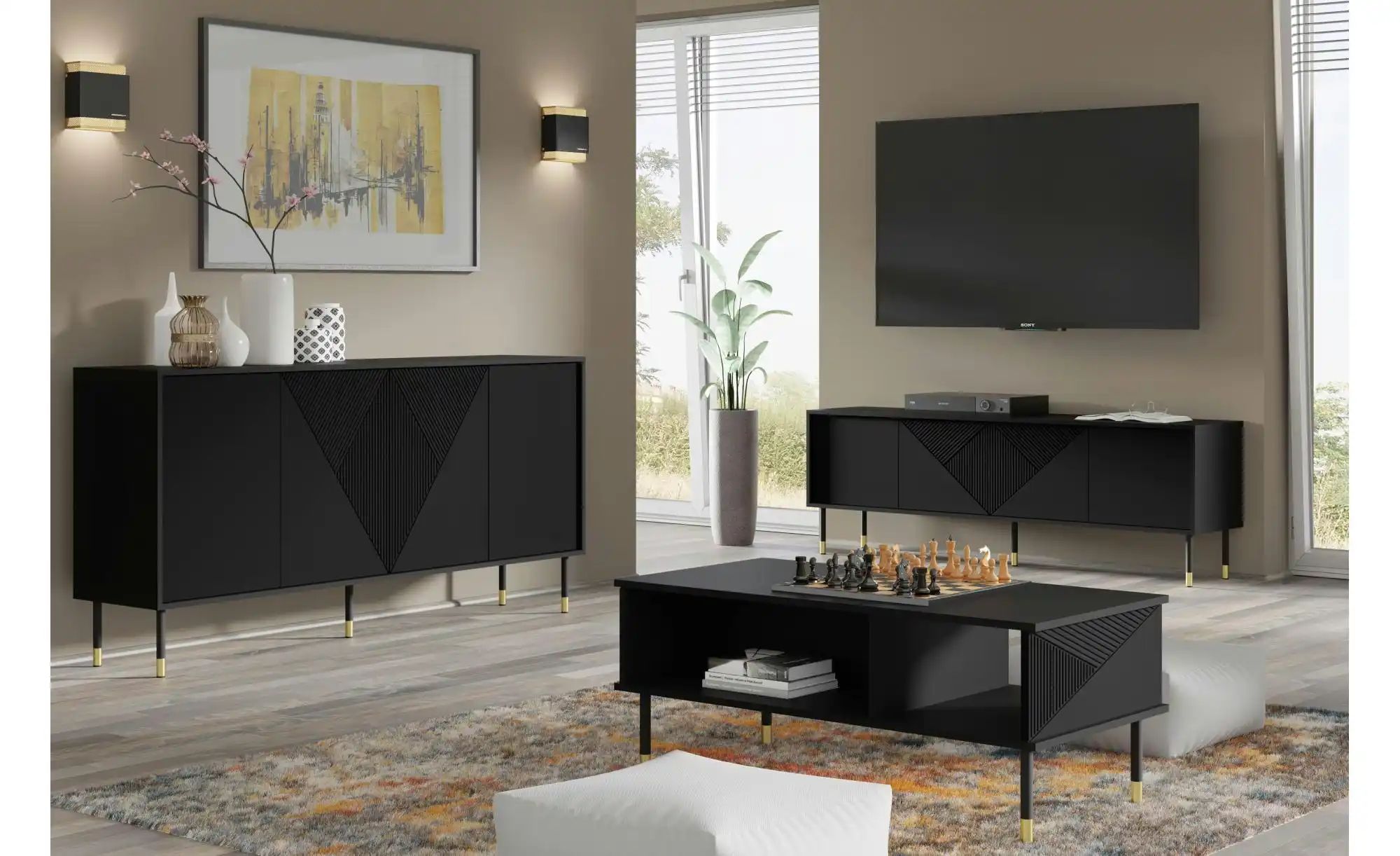 Couchtisch   ¦ schwarz ¦ Maße (cm): B: 55 H: 45 Tische > Couchtische > Couc günstig online kaufen