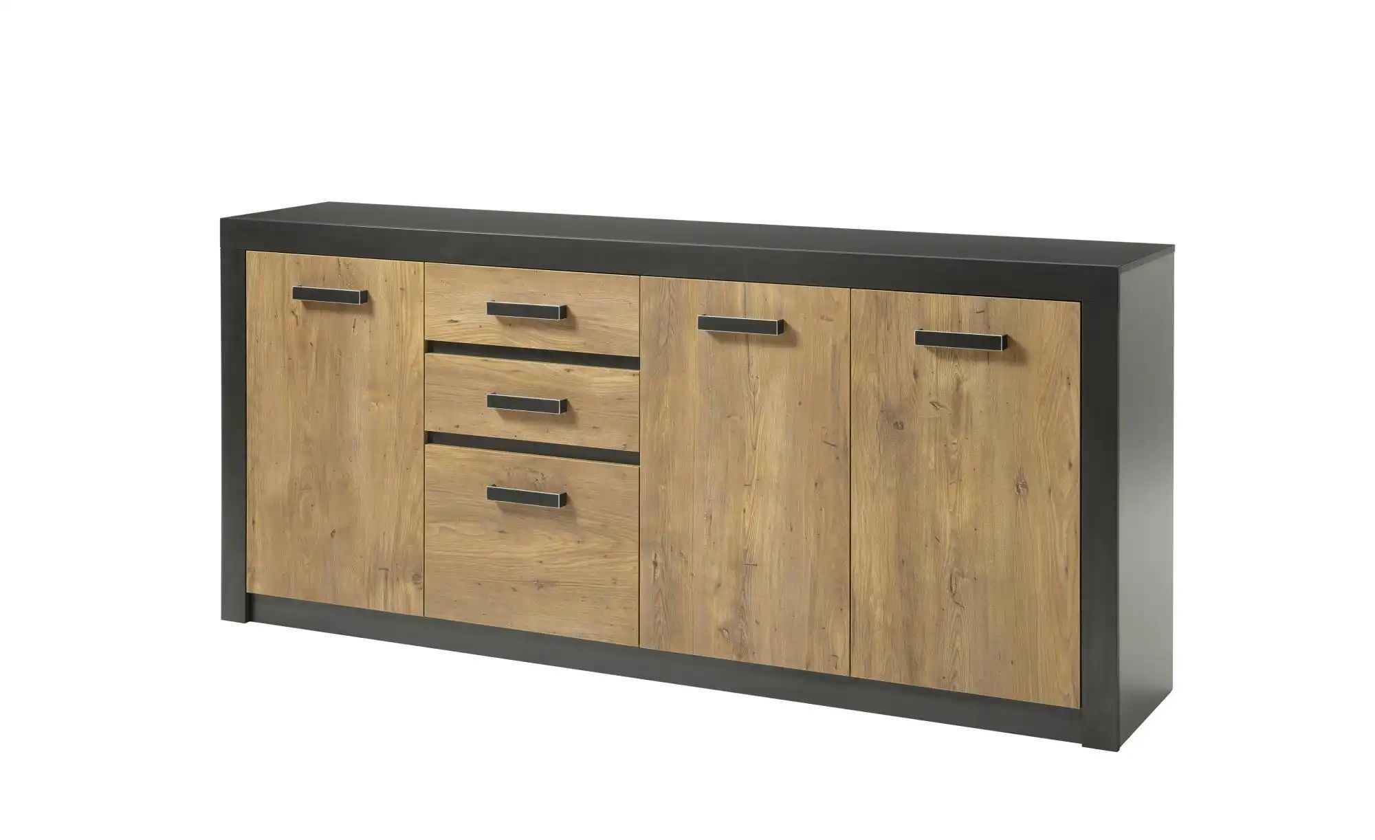 Sideboard  Balerma ¦ grau ¦ Maße (cm): B: 198 H: 88 T: 42 Aktuelles > Schla günstig online kaufen