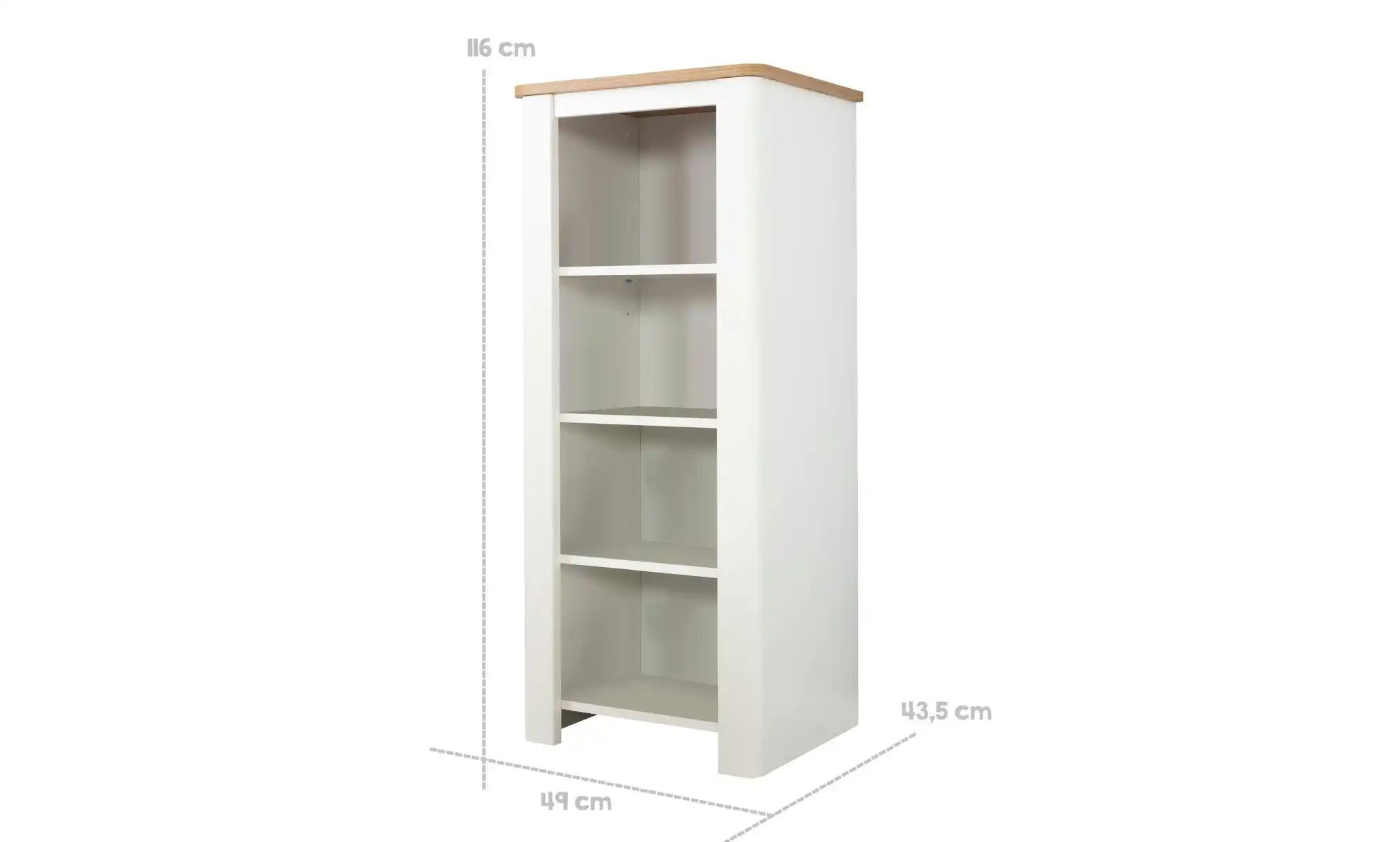 Roba Standregal Ava   ¦ weiß ¦ Maße (cm): B: 49 H: 116 Regale > Standregale günstig online kaufen