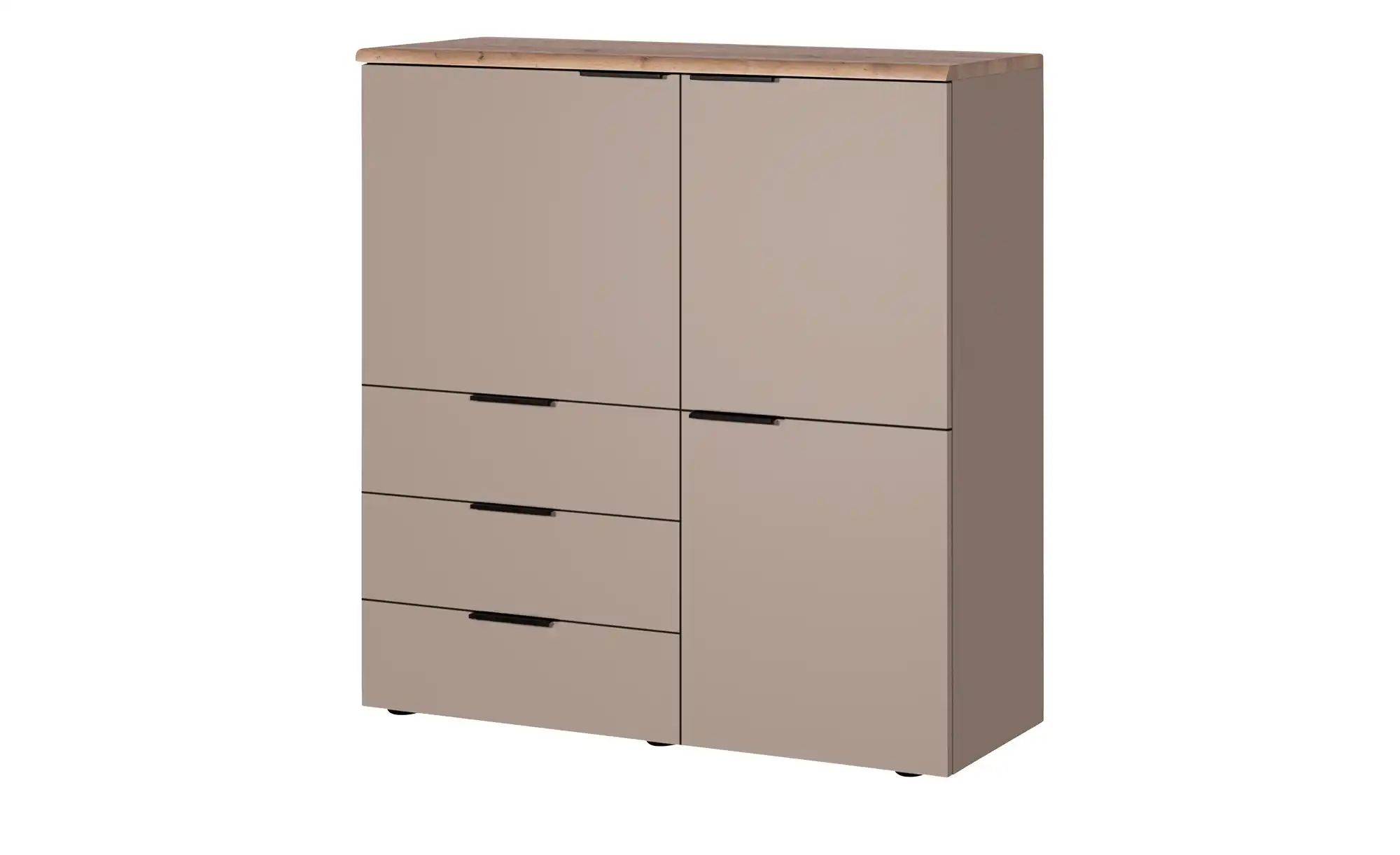 Highboard  Barolo ¦ grau ¦ Maße (cm): B: 110 H: 120 T: 43.0 Kommoden & Side günstig online kaufen