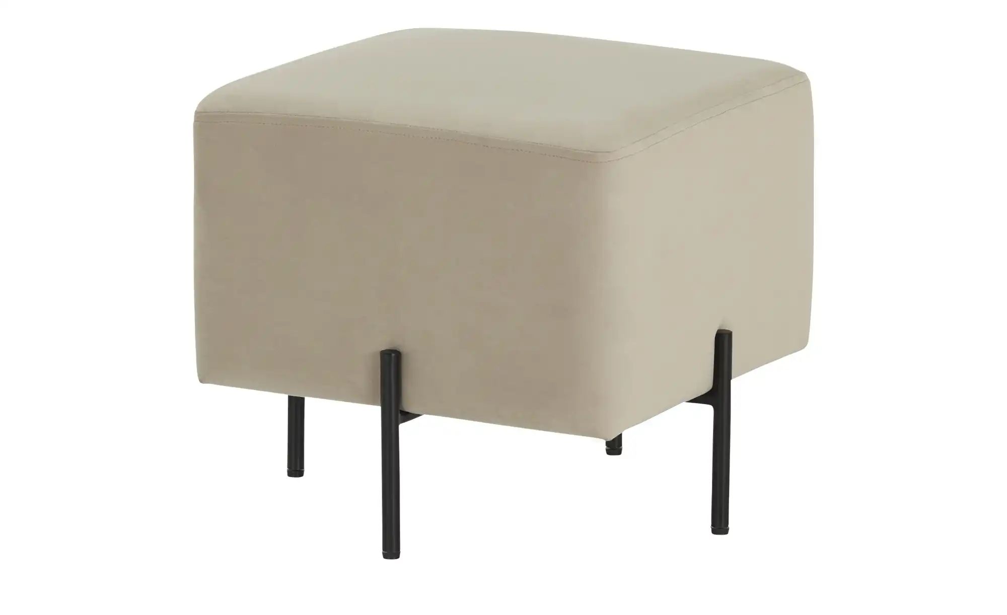 Polsterhocker  Dali ¦ beige ¦ Maße (cm): B: 43 H: 40 T: 43 Polstermöbel > H günstig online kaufen