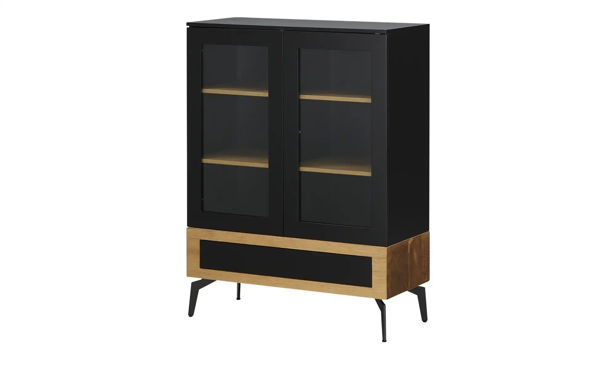 Highboard  Enego ¦ schwarz ¦ Maße (cm): B: 90 H: 120 T: 40 Kommoden & Sideb günstig online kaufen