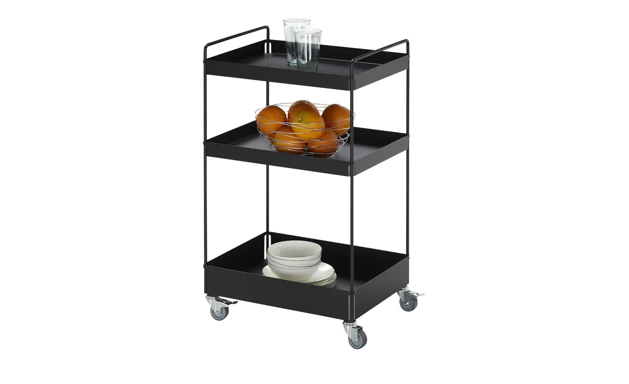 Servierwagen  Priosa ¦ schwarz ¦ Maße (cm): B: 47 H: 77 T: 35.0 Tische > Se günstig online kaufen