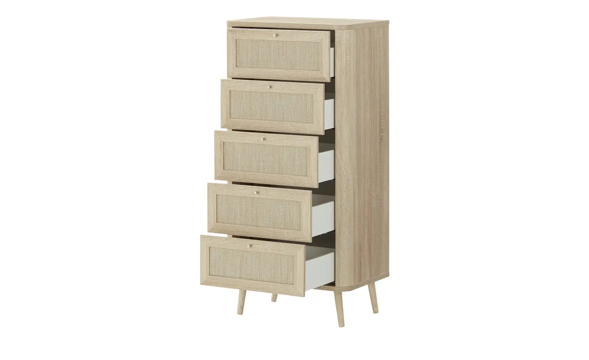 Roomers Kommode  Rafia Premium ¦ holzfarben ¦ Maße (cm): B: 60 H: 126 T: 40 günstig online kaufen