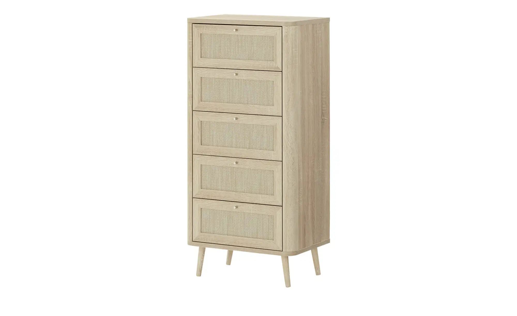 Roomers Kommode  Rafia Premium ¦ holzfarben ¦ Maße (cm): B: 60 H: 126 T: 40 günstig online kaufen