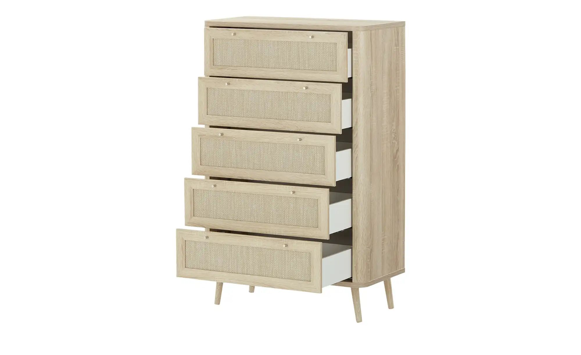 Roomers Kommode  Rafia Premium ¦ holzfarben ¦ Maße (cm): B: 81 H: 126 T: 40 günstig online kaufen