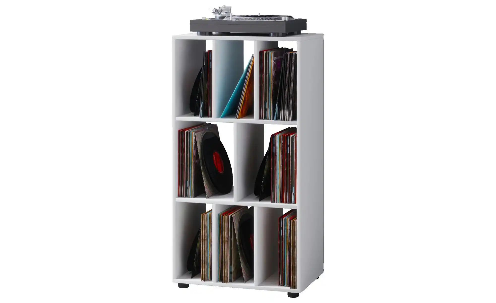 Schallplatten-Möbel  Schaltino ¦ weiß ¦ Maße (cm): B: 60 H: 115 Regale > St günstig online kaufen