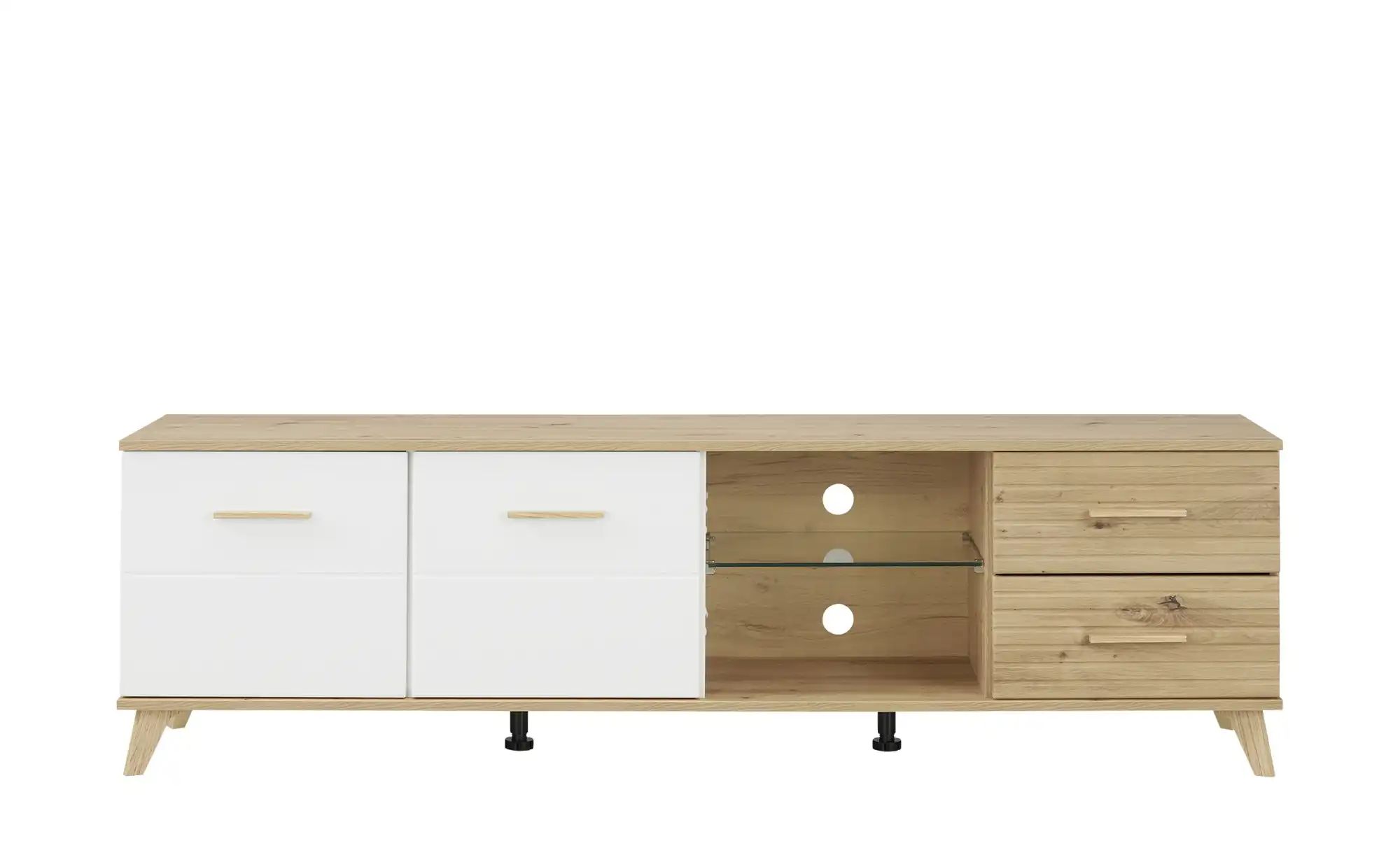 TV-Lowboard  Brenna ¦ weiß ¦ Maße (cm): B: 179,5 H: 52,5 T: 40.0 TV- & Medi günstig online kaufen