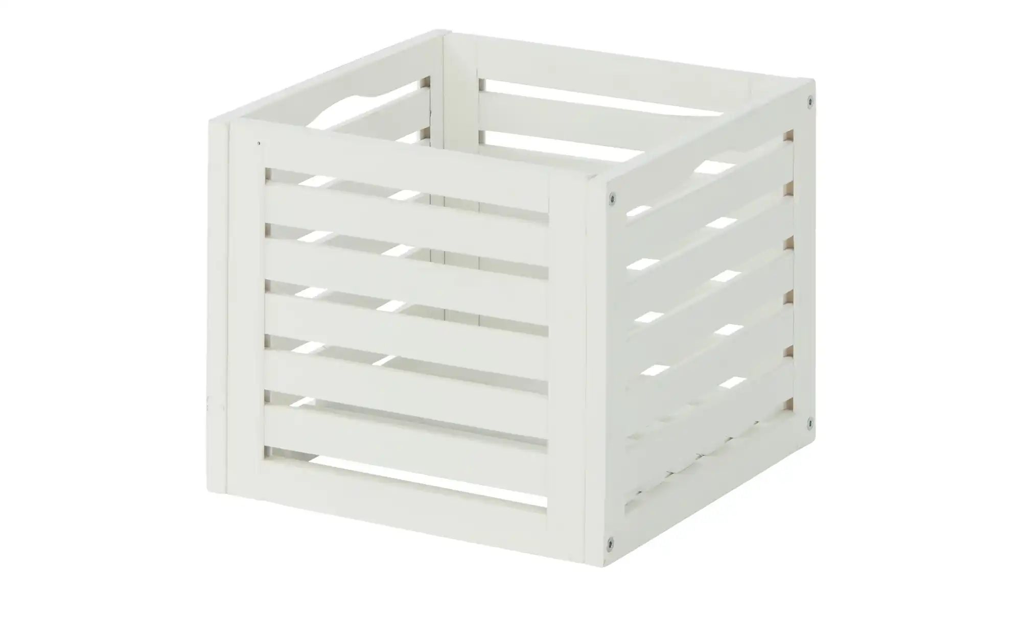 Korb  Oria ¦ weiß ¦ Massivholz ¦ Maße (cm): B: 31 H: 26 T: 31.0 Aufbewahrun günstig online kaufen