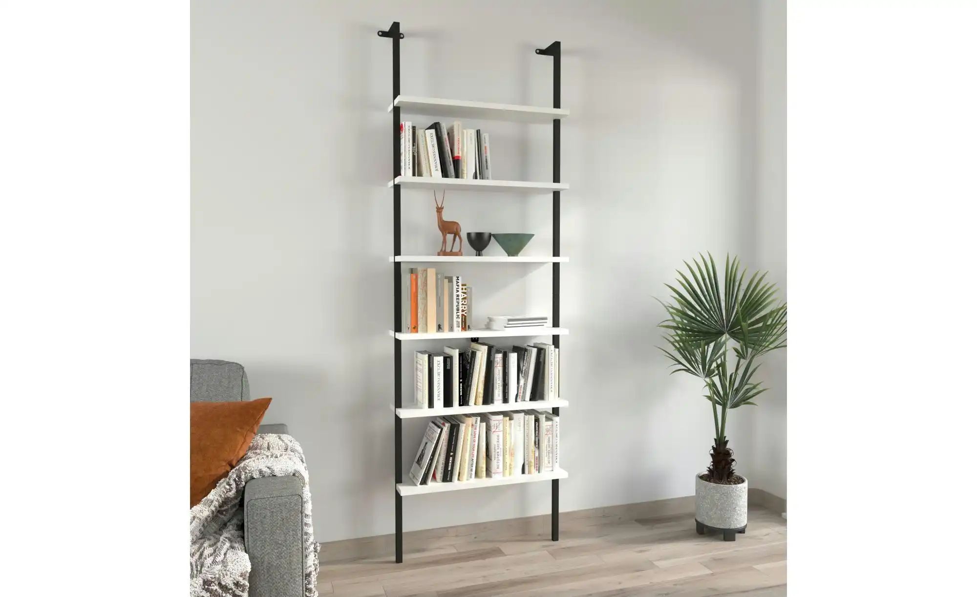 Standregal  Insasi ¦ weiß ¦ Maße (cm): B: 60,2 H: 183 Regale > Standregale günstig online kaufen