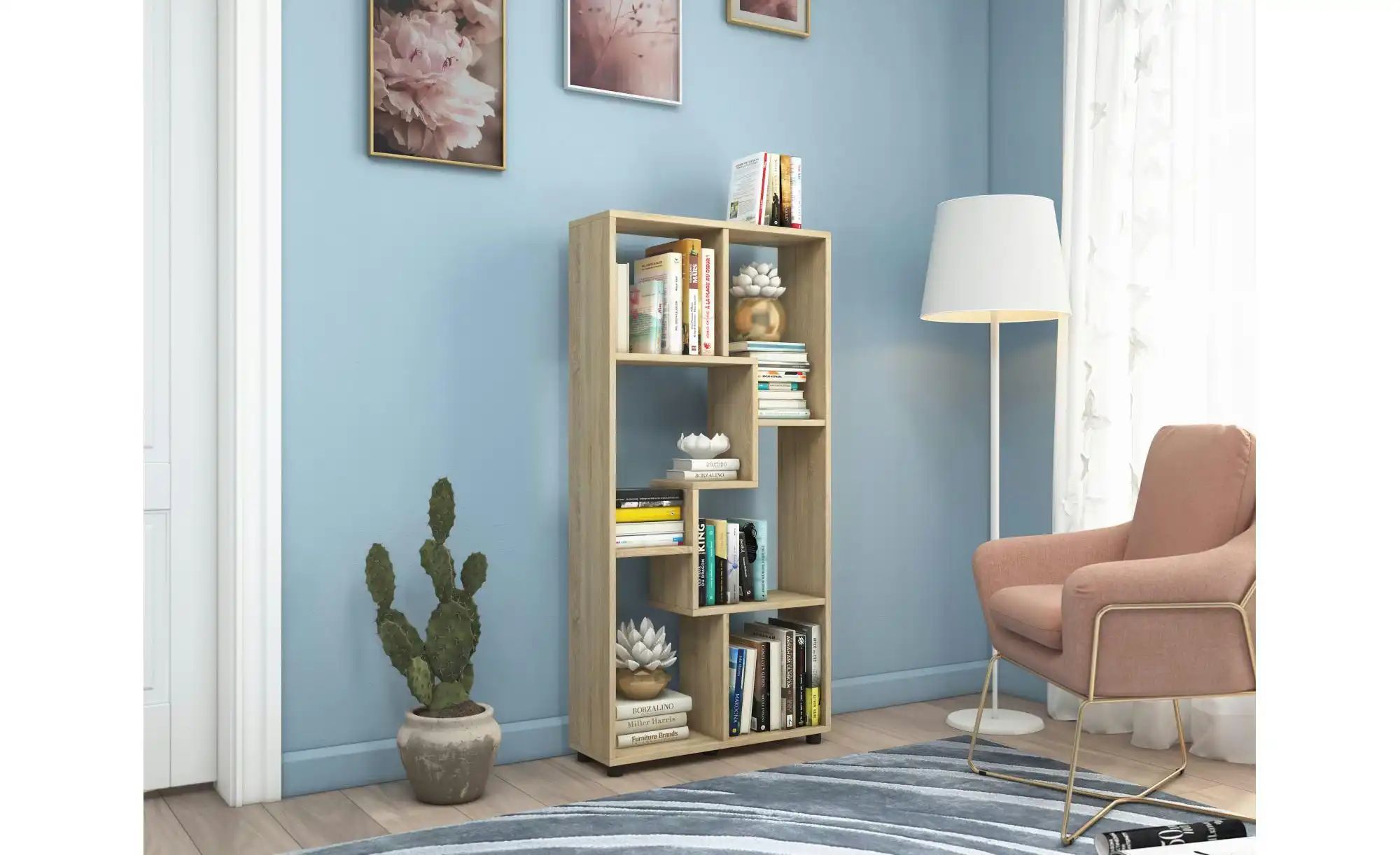 Standregal  Blina ¦ holzfarben ¦ Maße (cm): B: 60 H: 119 T: 20.0 Regale > S günstig online kaufen