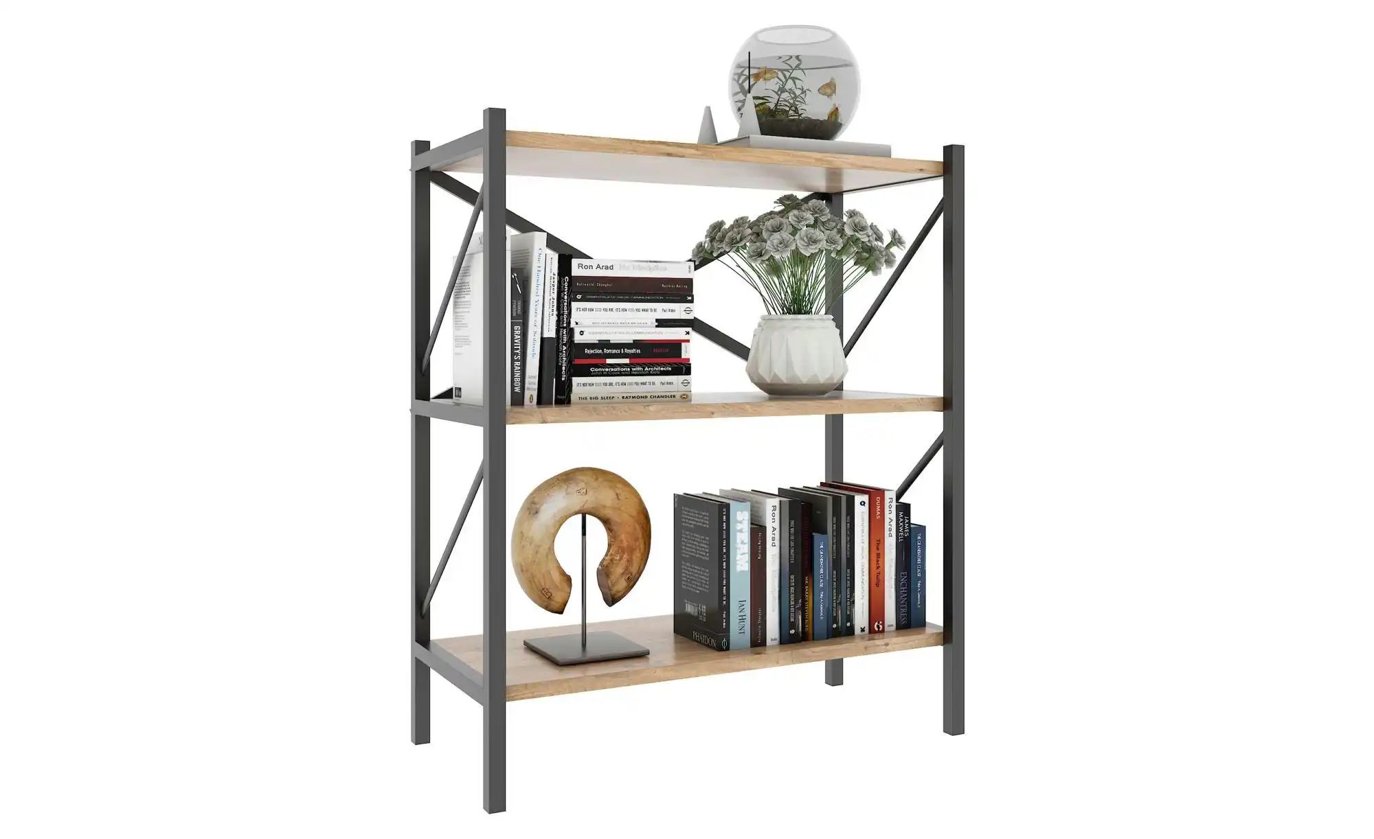 Standregal  Insasi ¦ holzfarben ¦ Maße (cm): B: 66 H: 85 Regale > Standrega günstig online kaufen