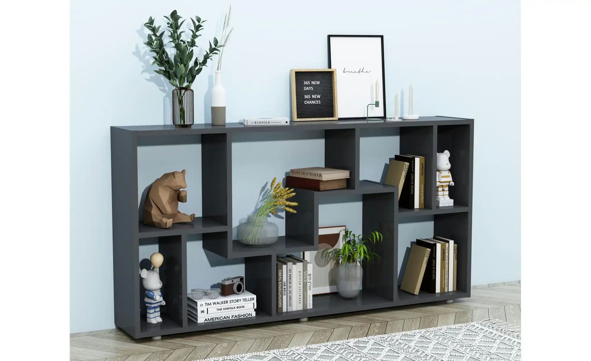 VCM Standregal "Holz Stand Regal Raumteiler Bücherregal Lanisa L" günstig online kaufen