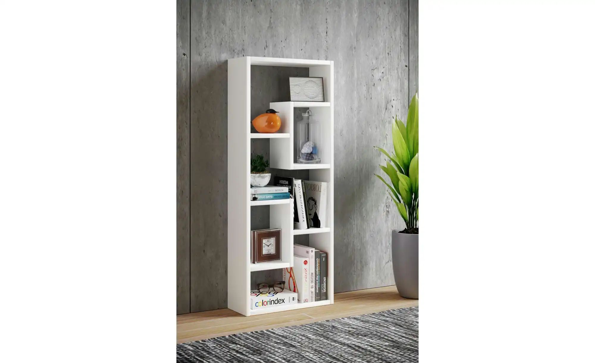 Standregal  Vilo ¦ weiß ¦ Maße (cm): B: 36 H: 92,4 T: 14.5 Regale > Bücherr günstig online kaufen