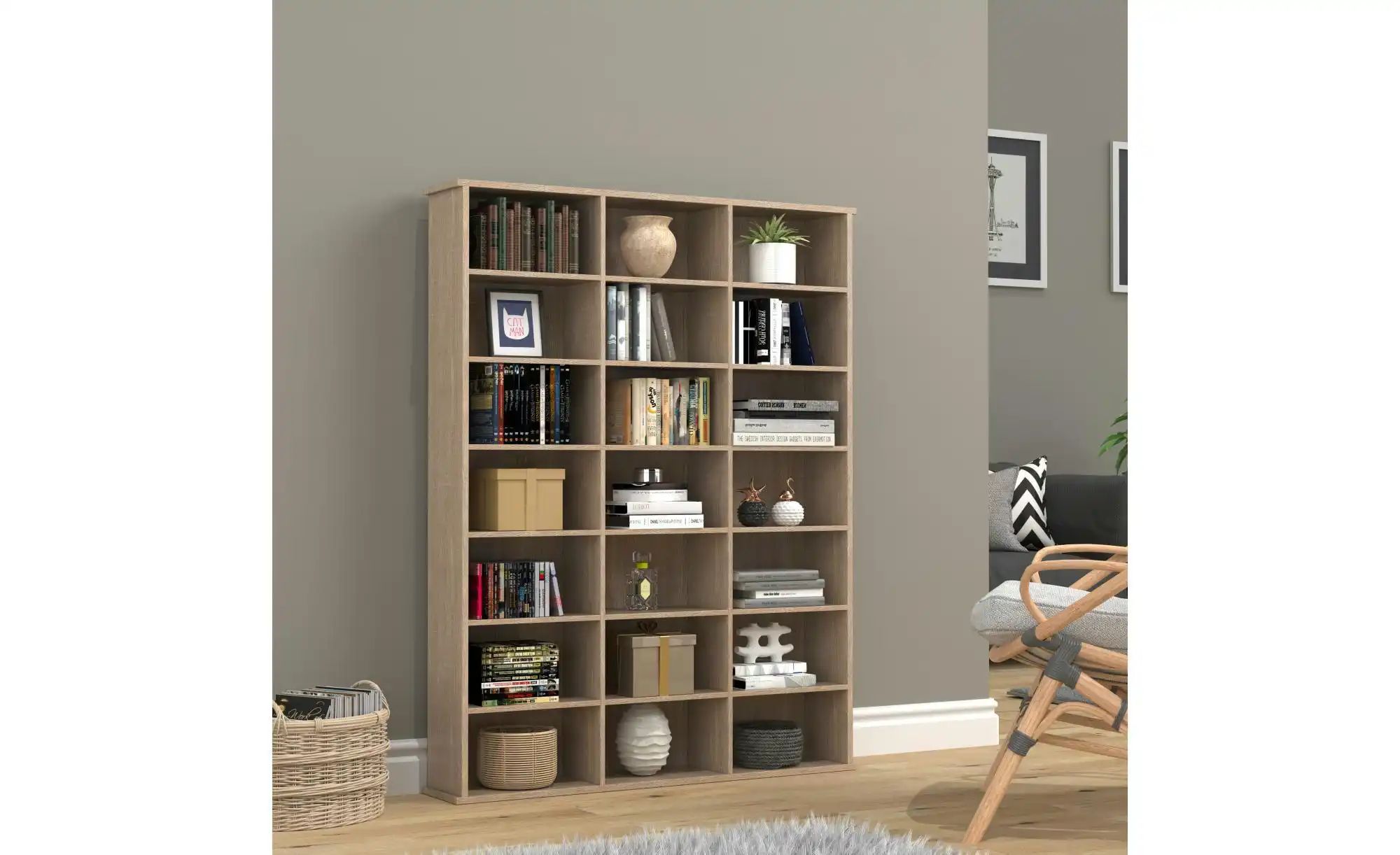 Standregal  Megosa ¦ holzfarben ¦ Maße (cm): B: 105 H: 136 Regale > Standre günstig online kaufen