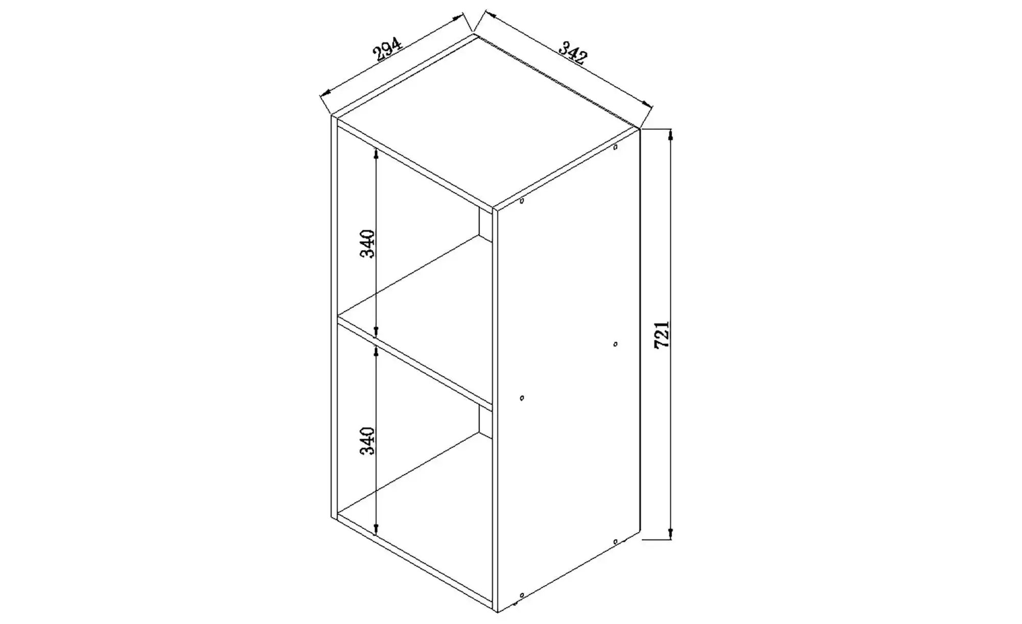 Standregal  Platto ¦ weiß ¦ Maße (cm): B: 34 H: 72 Regale > Standregale - H günstig online kaufen