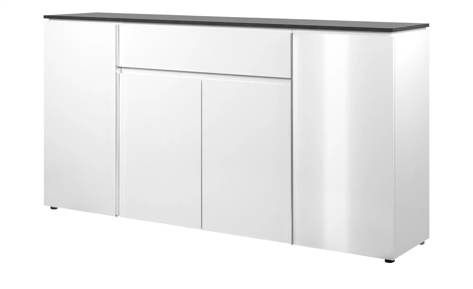 xonox.home Schuhschrank Kommode Sideboard Brest, Matera / Weiß Hochglanz, v günstig online kaufen