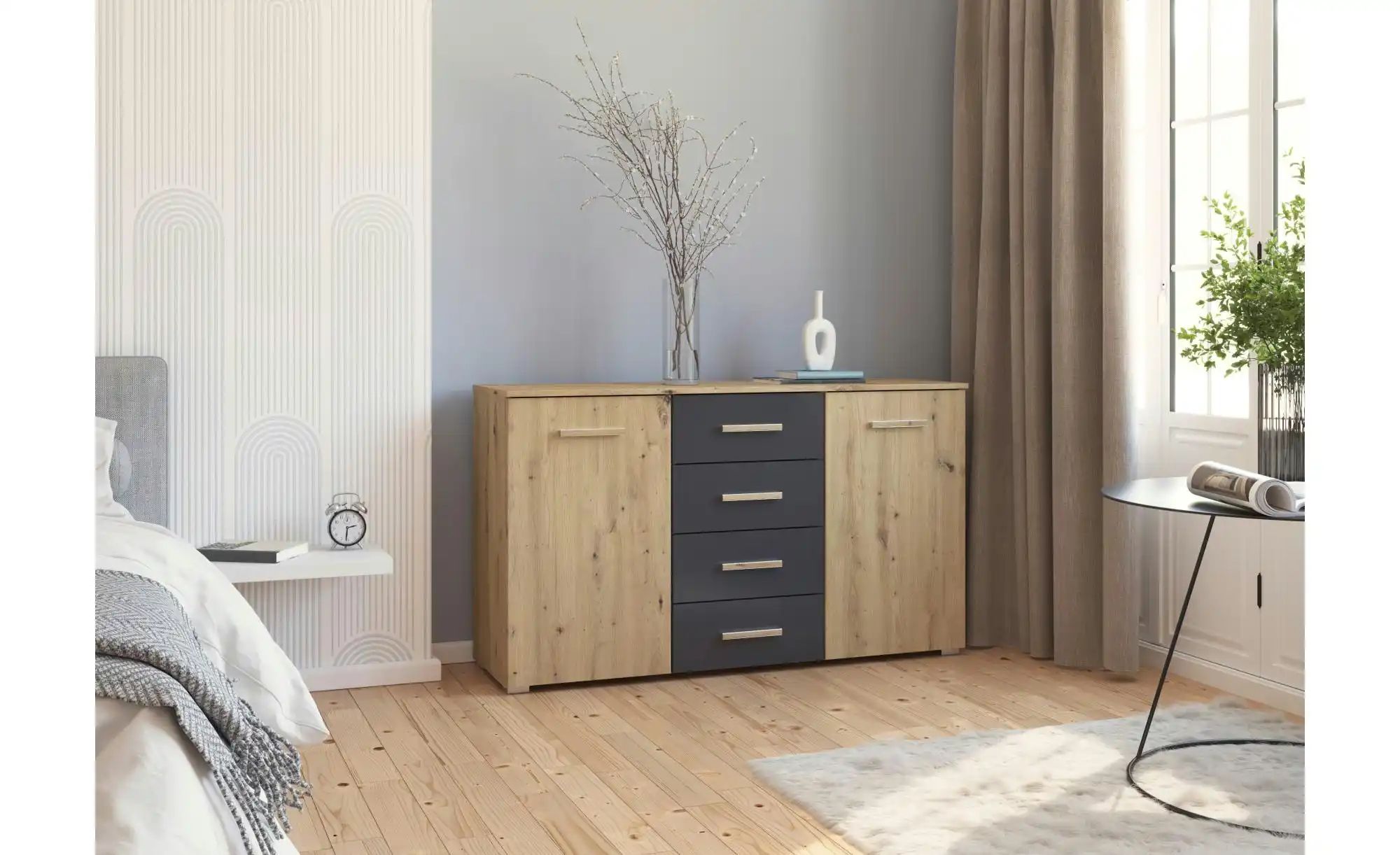 Sideboard  Moffat ¦ holzfarben ¦ Maße (cm): B: 140 H: 81 Kommoden & Sideboa günstig online kaufen
