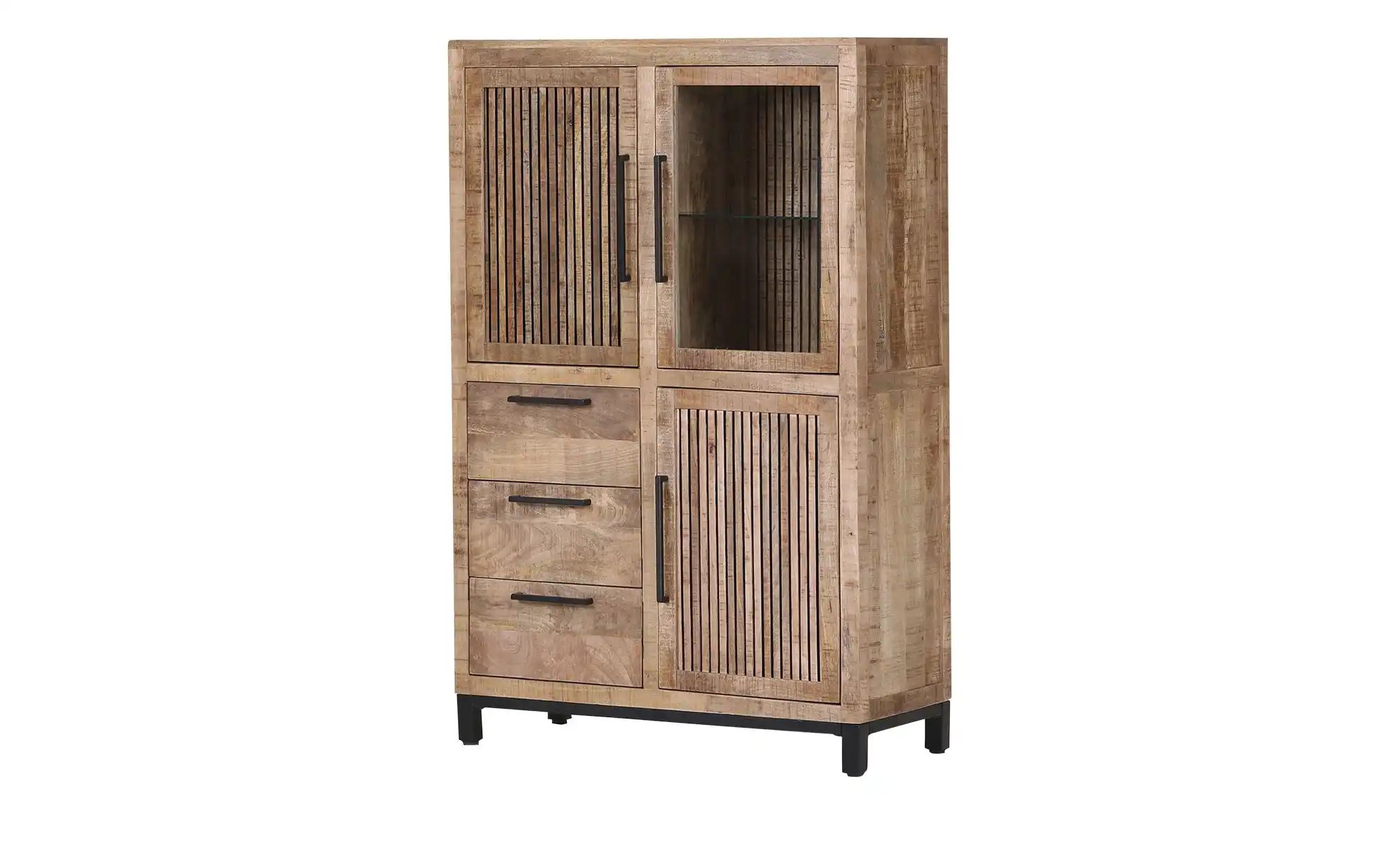 Highboard  Kuba ¦ holzfarben ¦ Maße (cm): B: 95 H: 145 T: 43 Schränke > Vit günstig online kaufen