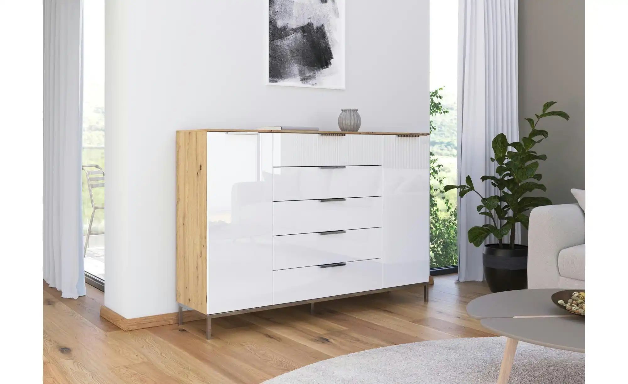 Highboard ¦ holzfarben ¦ Maße (cm): B: 160 H: 111 Kommoden & Sideboards > H günstig online kaufen