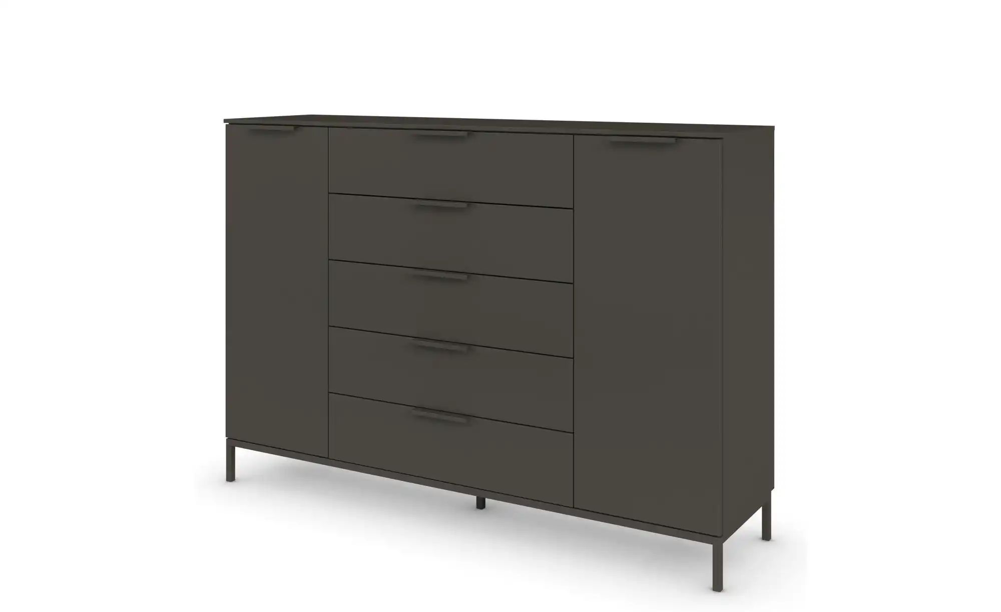 Highboard  Frome ¦ schwarz ¦ Maße (cm): B: 160 H: 111 Kommoden & Sideboards günstig online kaufen