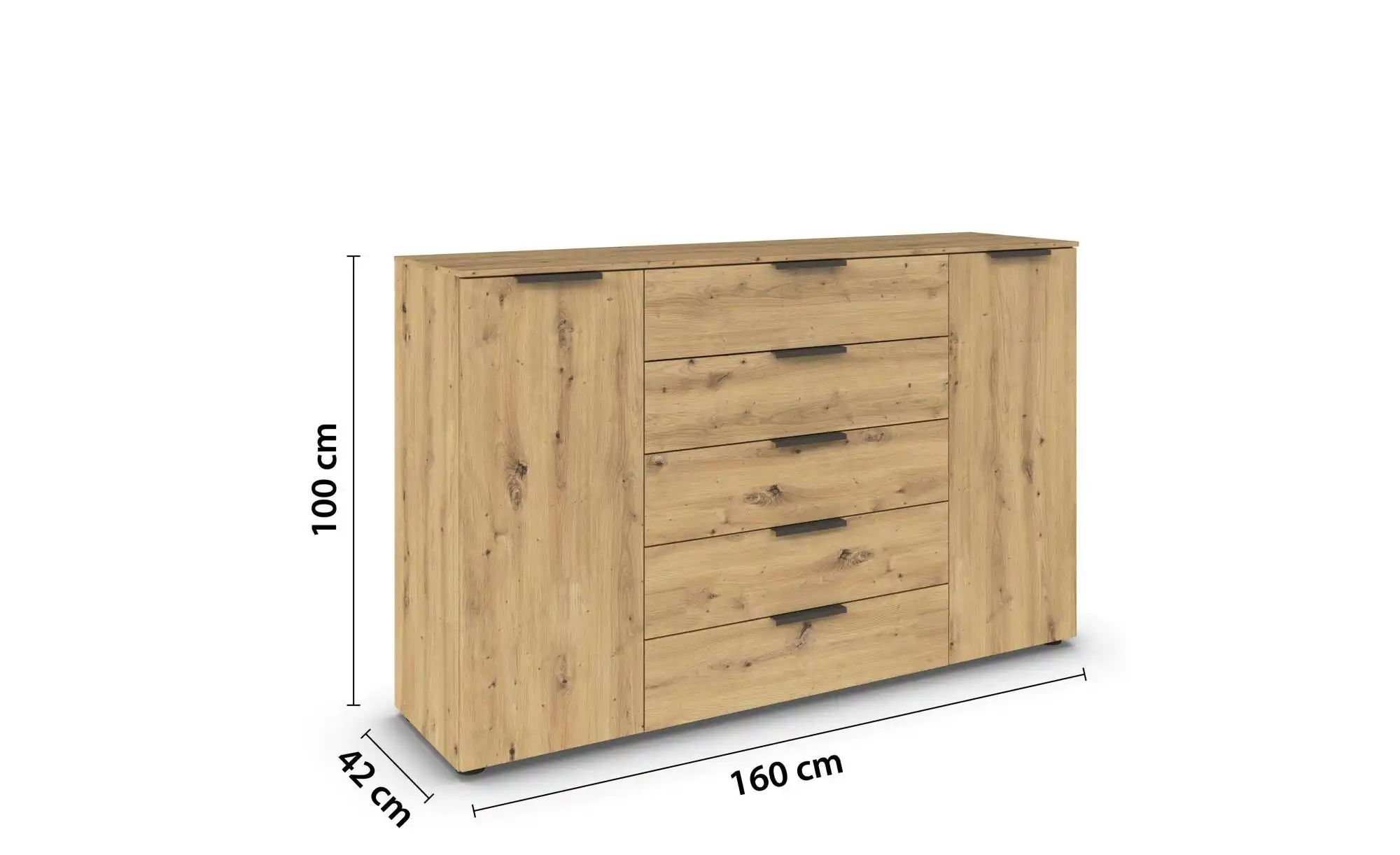 Thumbnail - Sideboard Frome ¦ holzfarben ¦ Maße (cm): B: 160 H: 100 Kommoden & Sideboards > Sideboards - Höffner